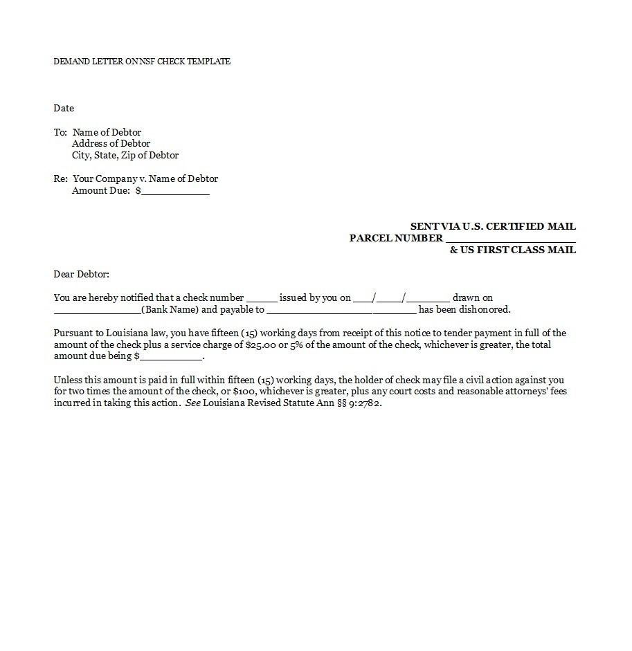 Attorney Collection Letter To Client from templatelab.com