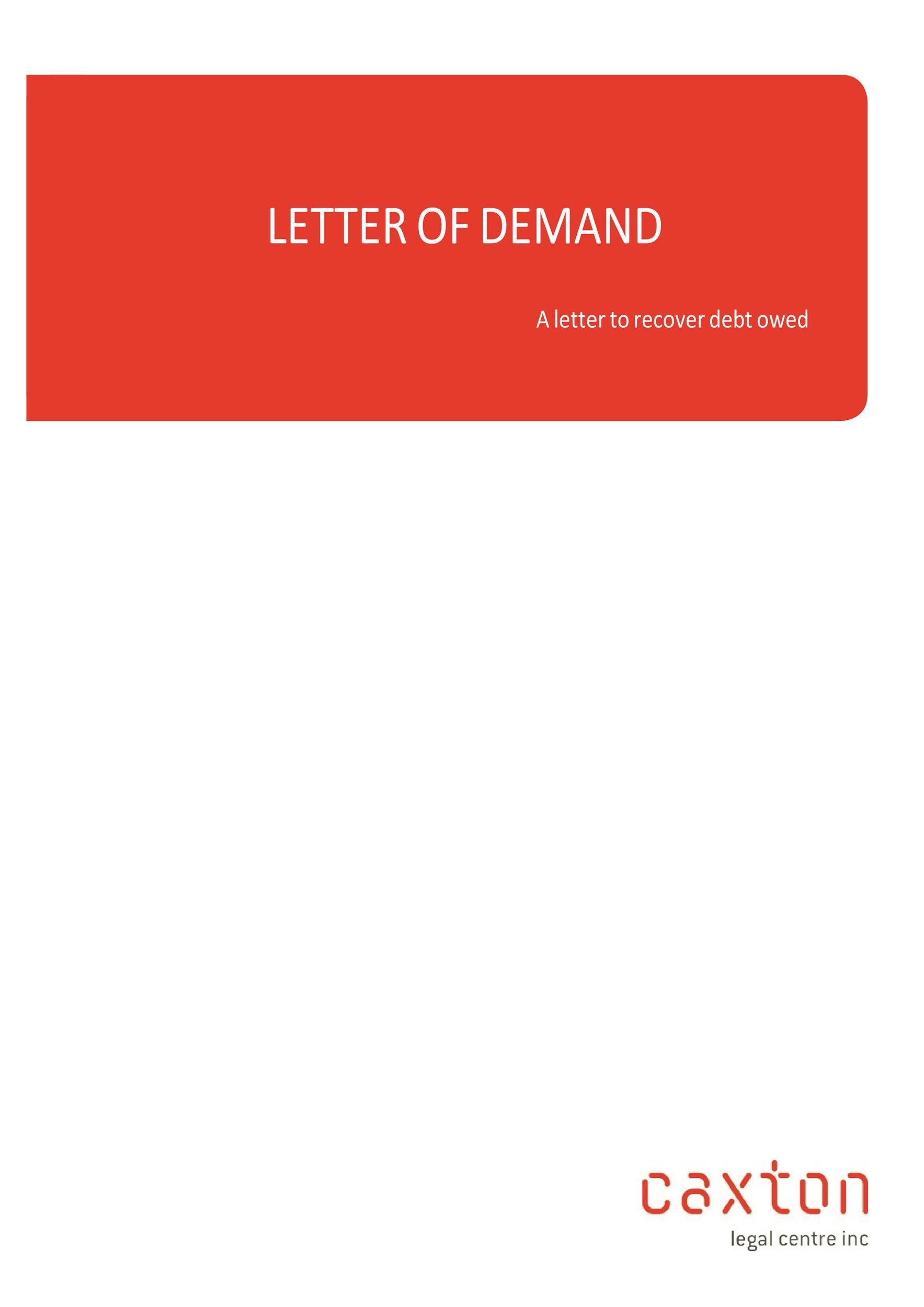 Free Demand Letter Template 40