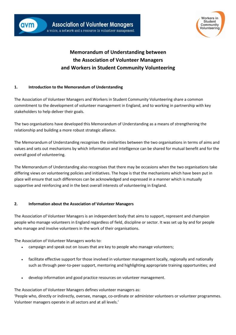 emergency management mou template