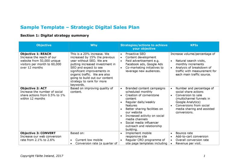 software selling business plan