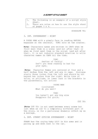 37 plantillas de guiones creativos [y guía de formato de guiones ...