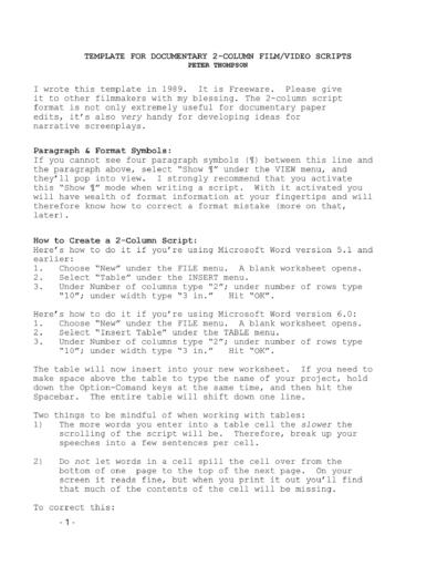 37 Creative Screenplay Templates [& Screenplay Format Guide] ᐅ TemplateLab