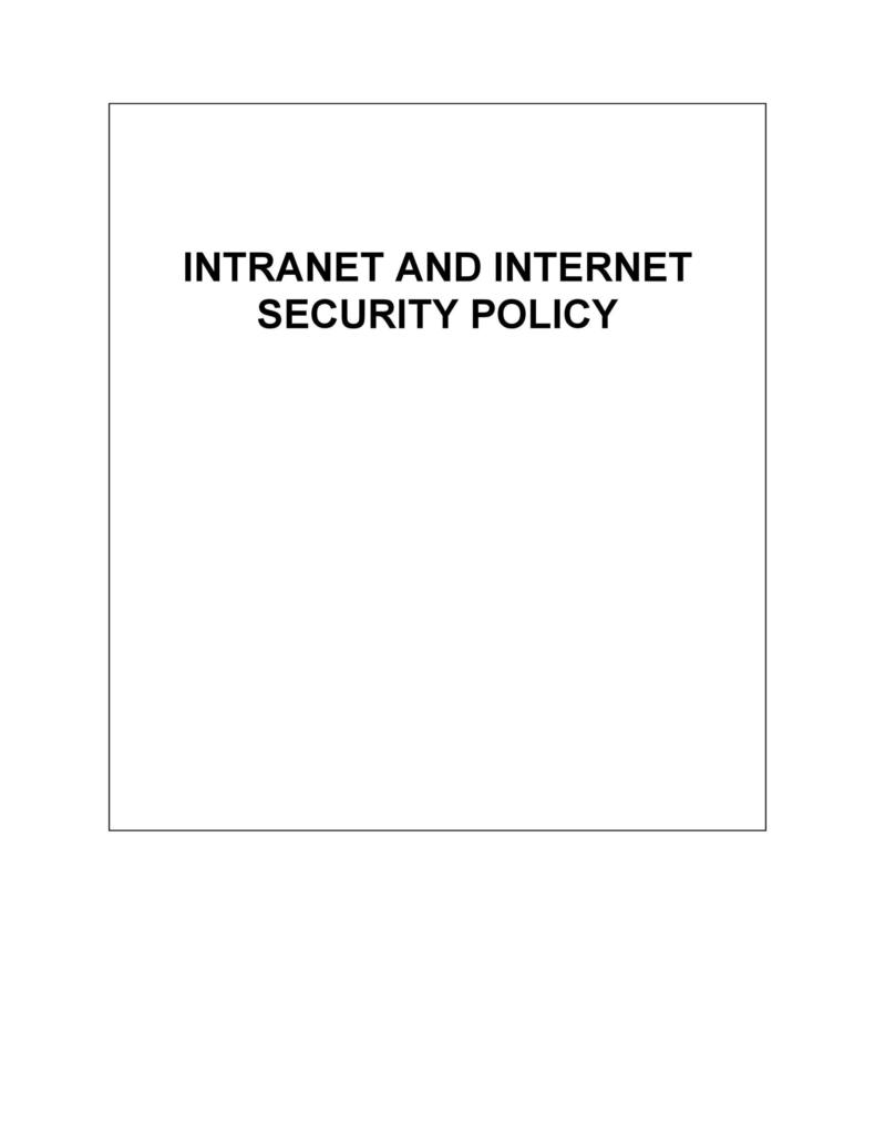 42 Information Security Policy Templates [Cyber Security] ᐅ TemplateLab