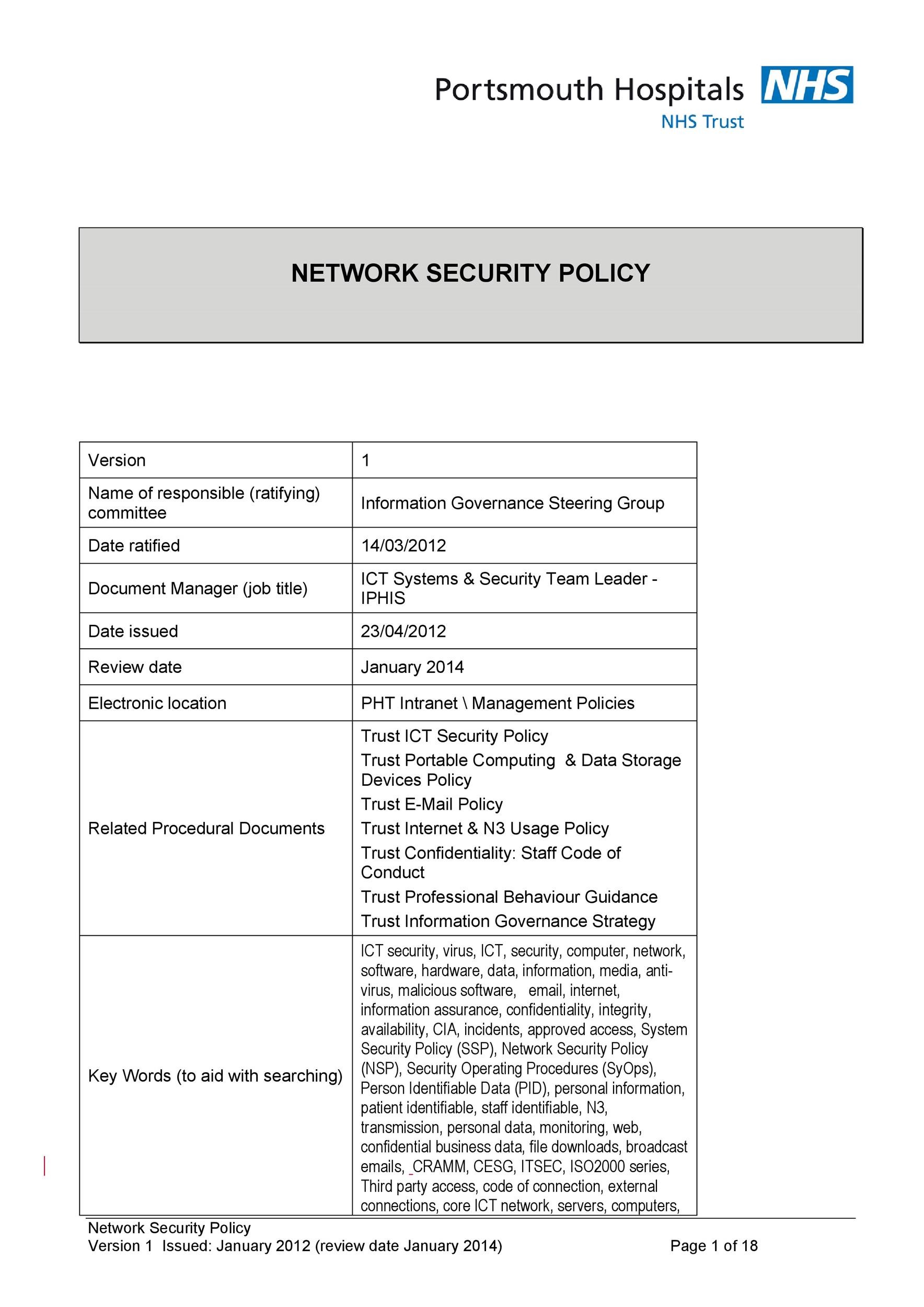 42 Information Security Policy Templates Cyber Security TemplateLab