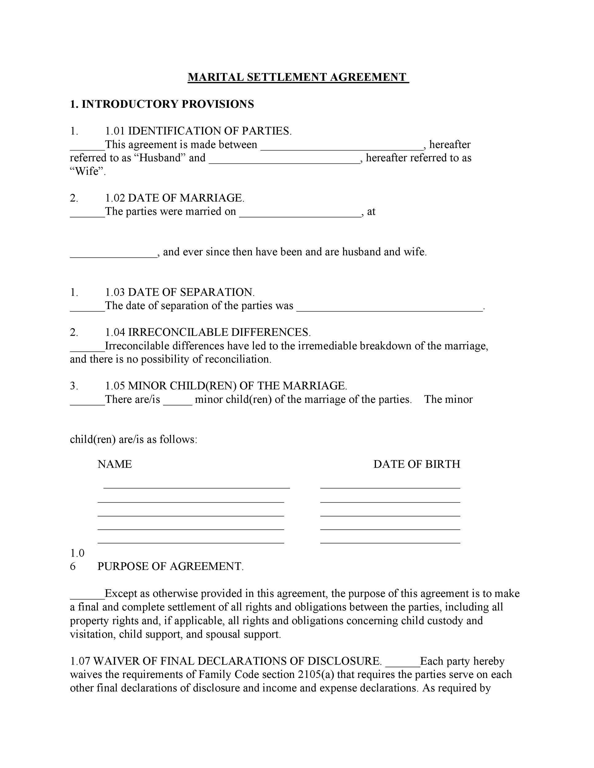 what is a legal separation agreement