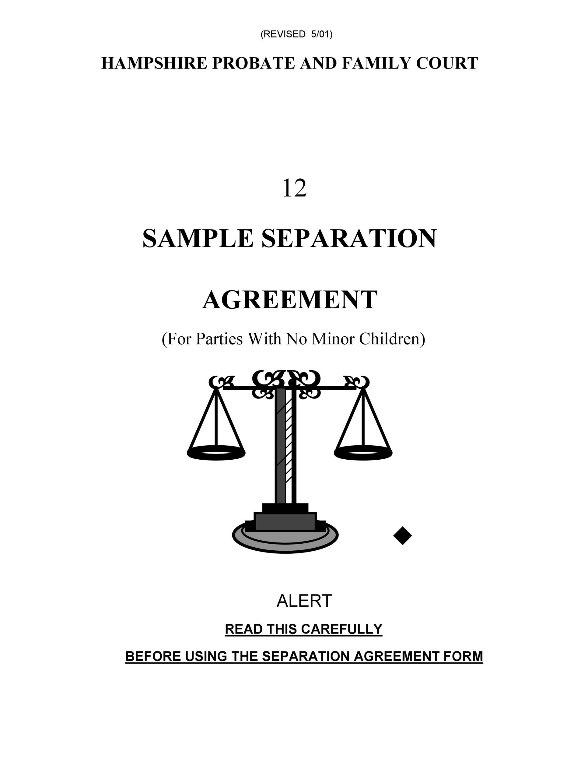 Plantilla de Acuerdo de Separación Gratis 25