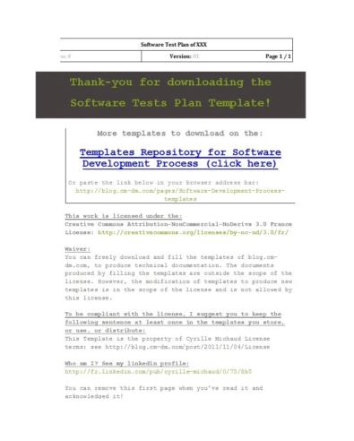 35 Software Test Plan Templates & Examples ᐅ TemplateLab