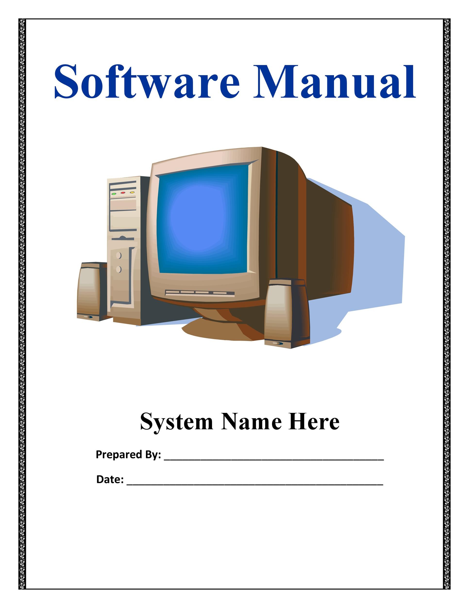 Free instruction manual template 08