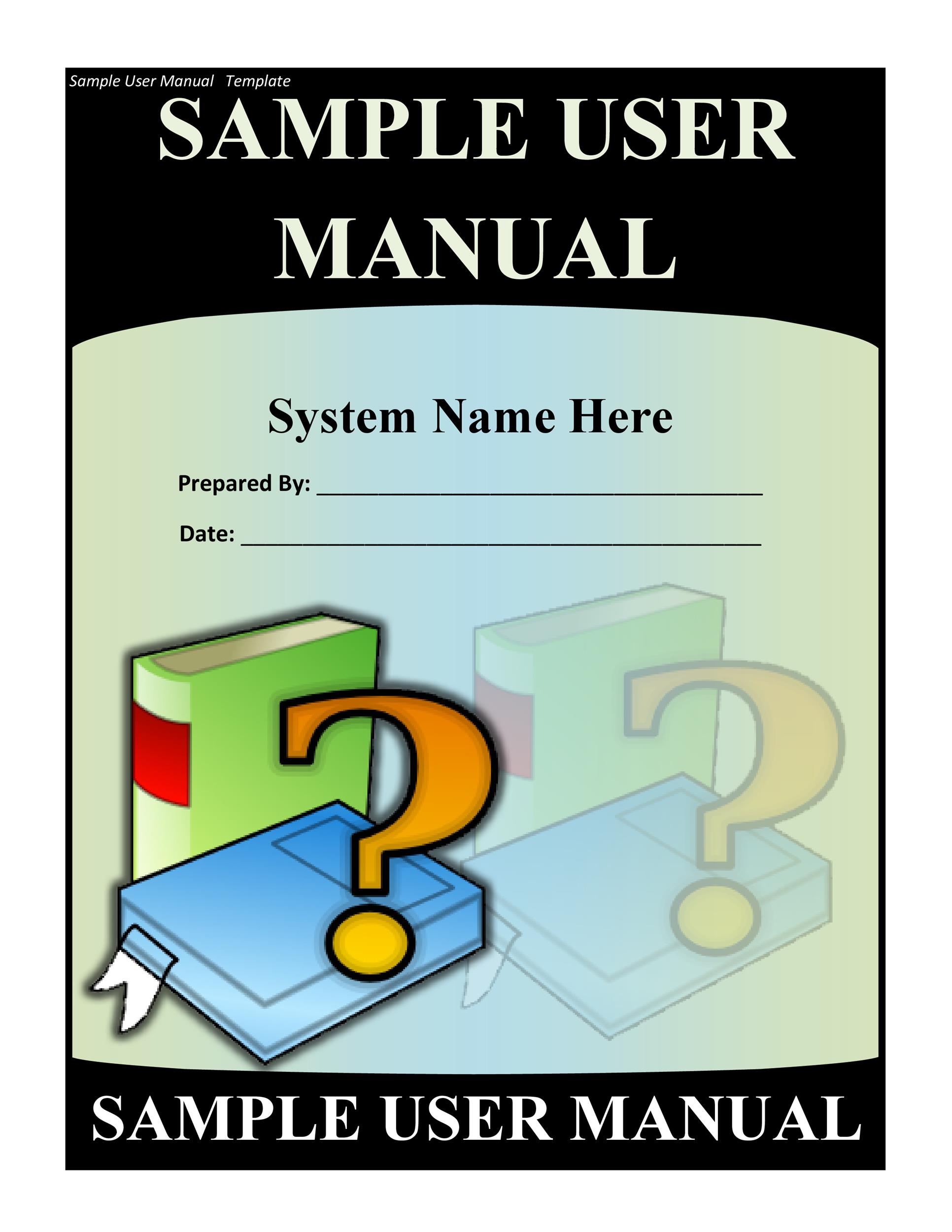 Free instruction manual template 12