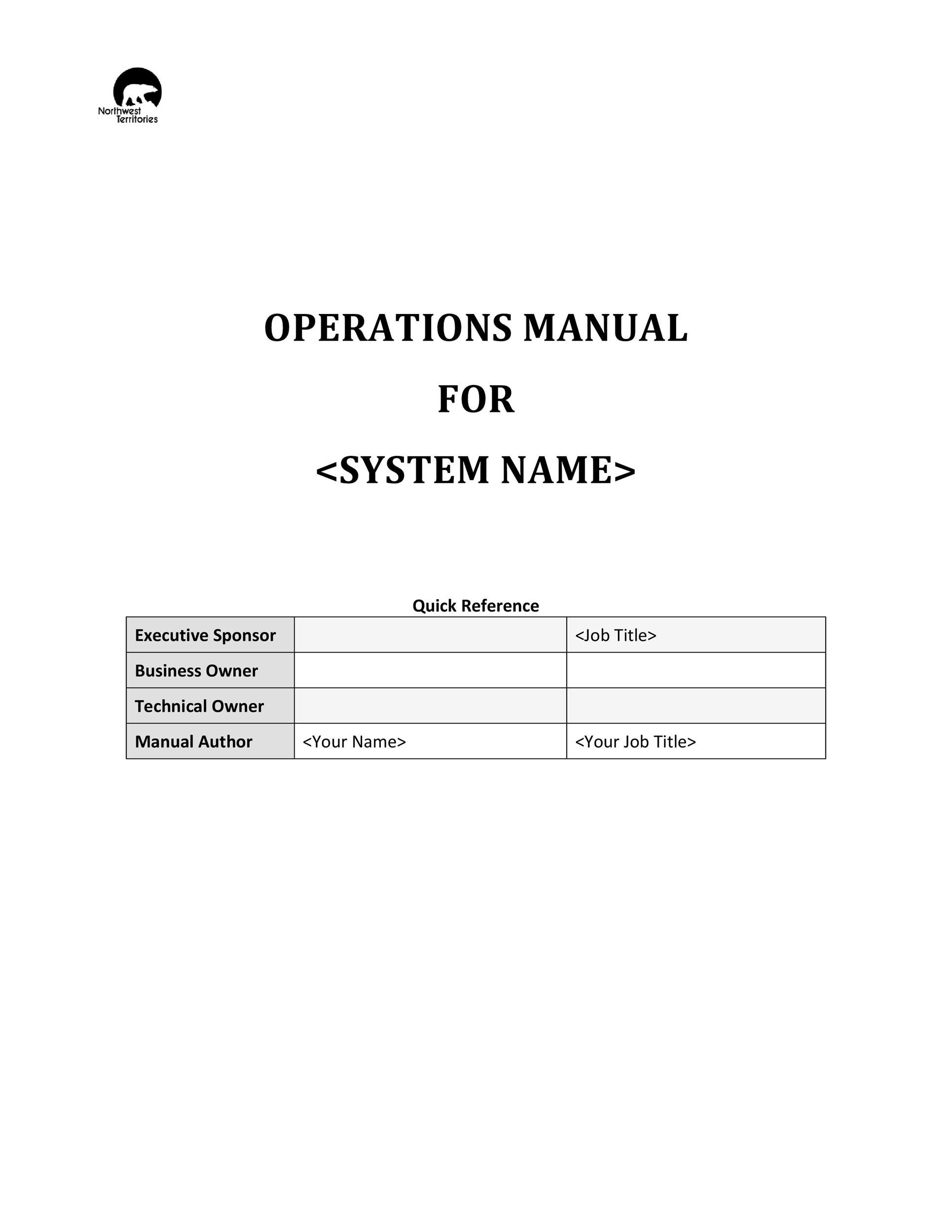 Free instruction manual template 29