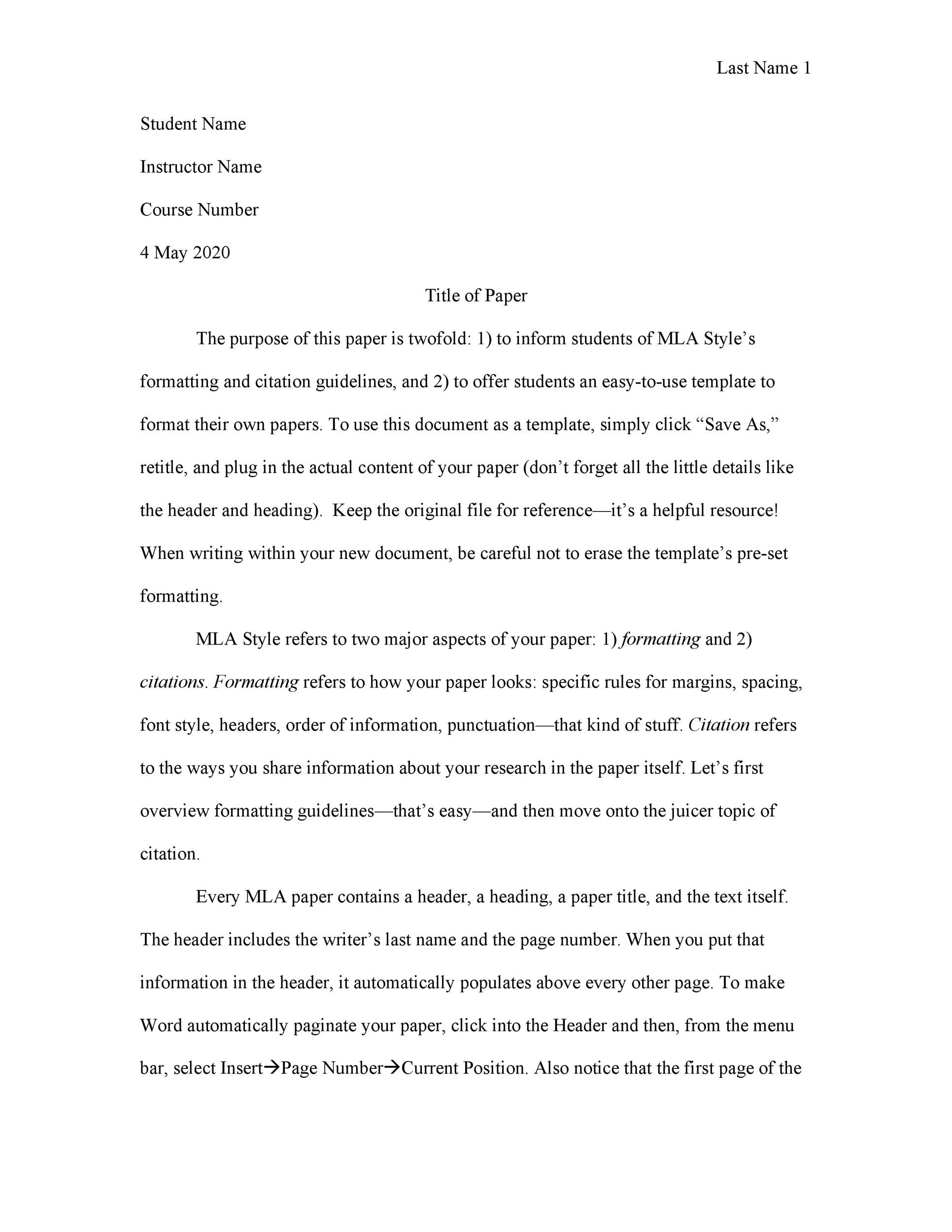 argumentative essay mla format sample