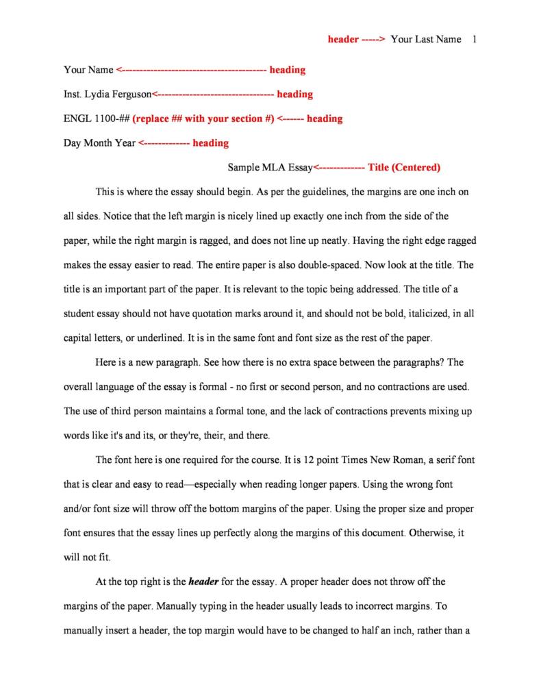 38 Free MLA Format Templates (+MLA Essay Format) ᐅ TemplateLab