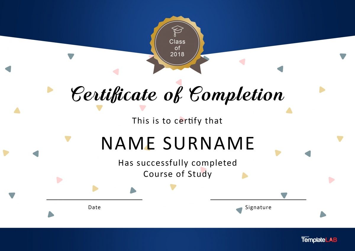 Free Graduation Certificate Template from templatelab.com