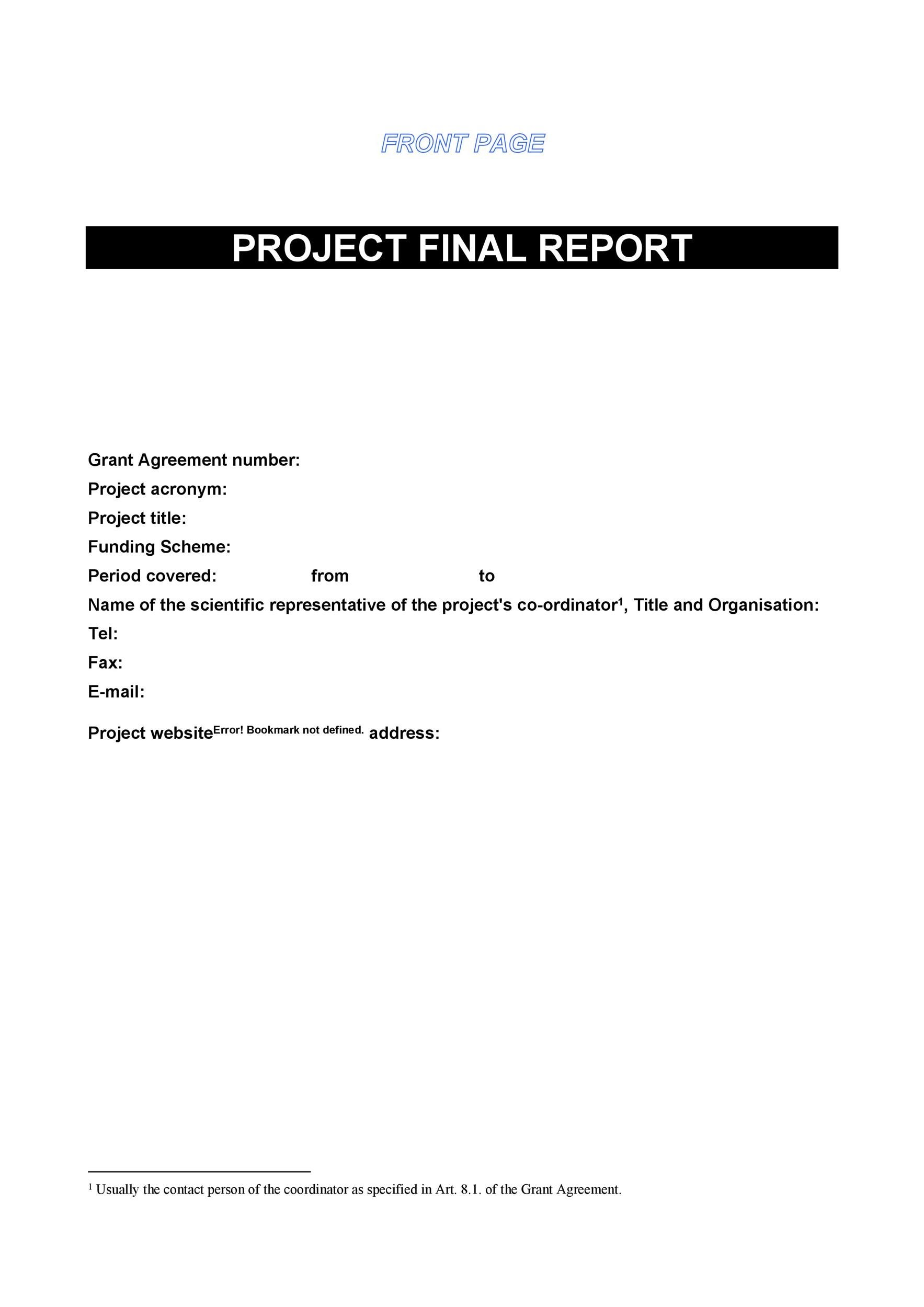 Report Cover Sheet Template from templatelab.com
