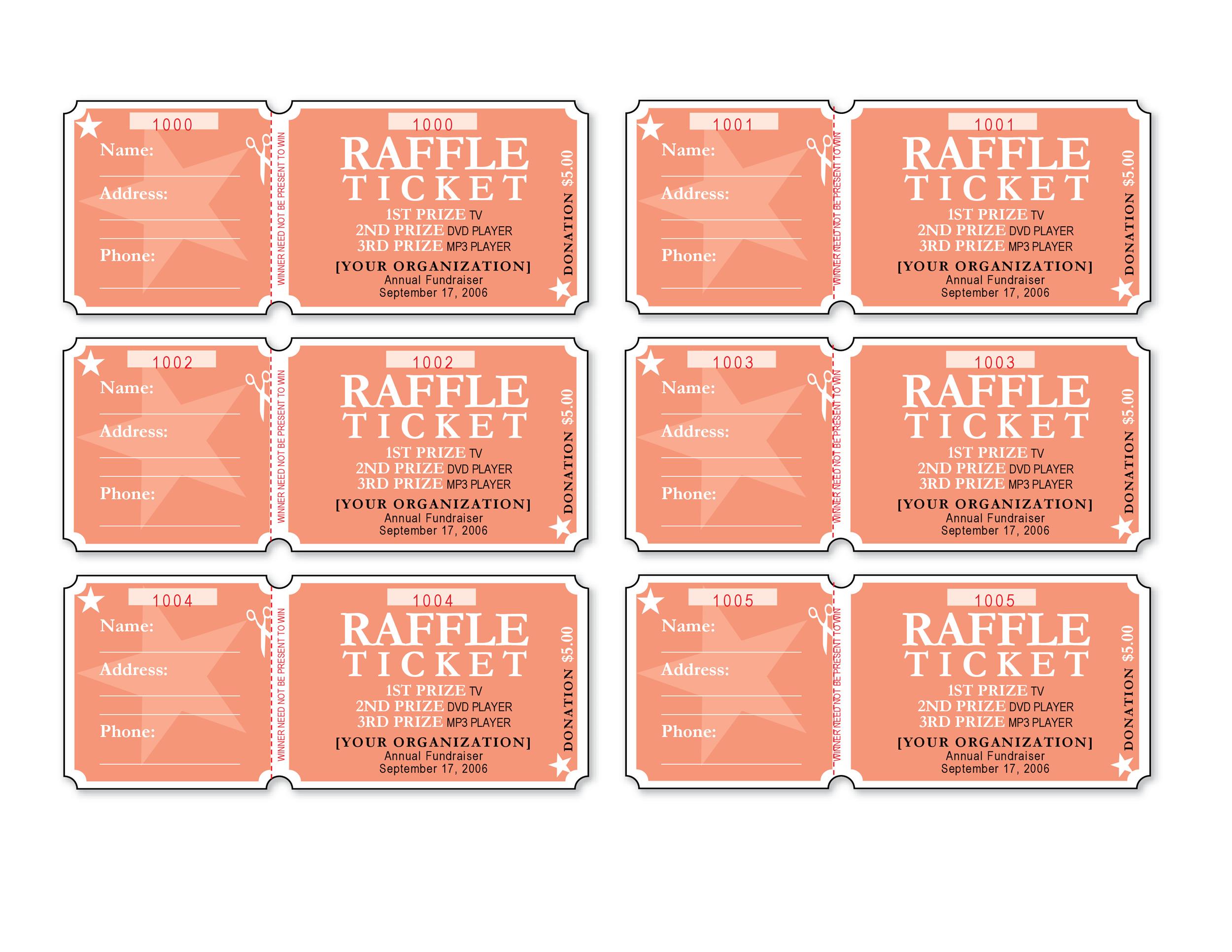 Free event ticket template 13