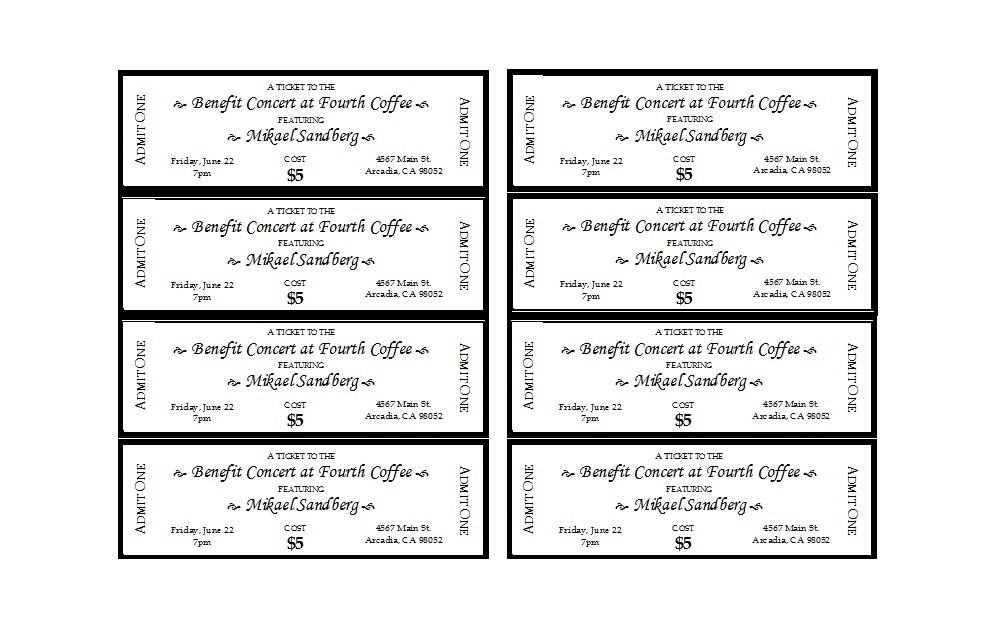 22 FREE Event Ticket Templates MS Word TemplateLab
