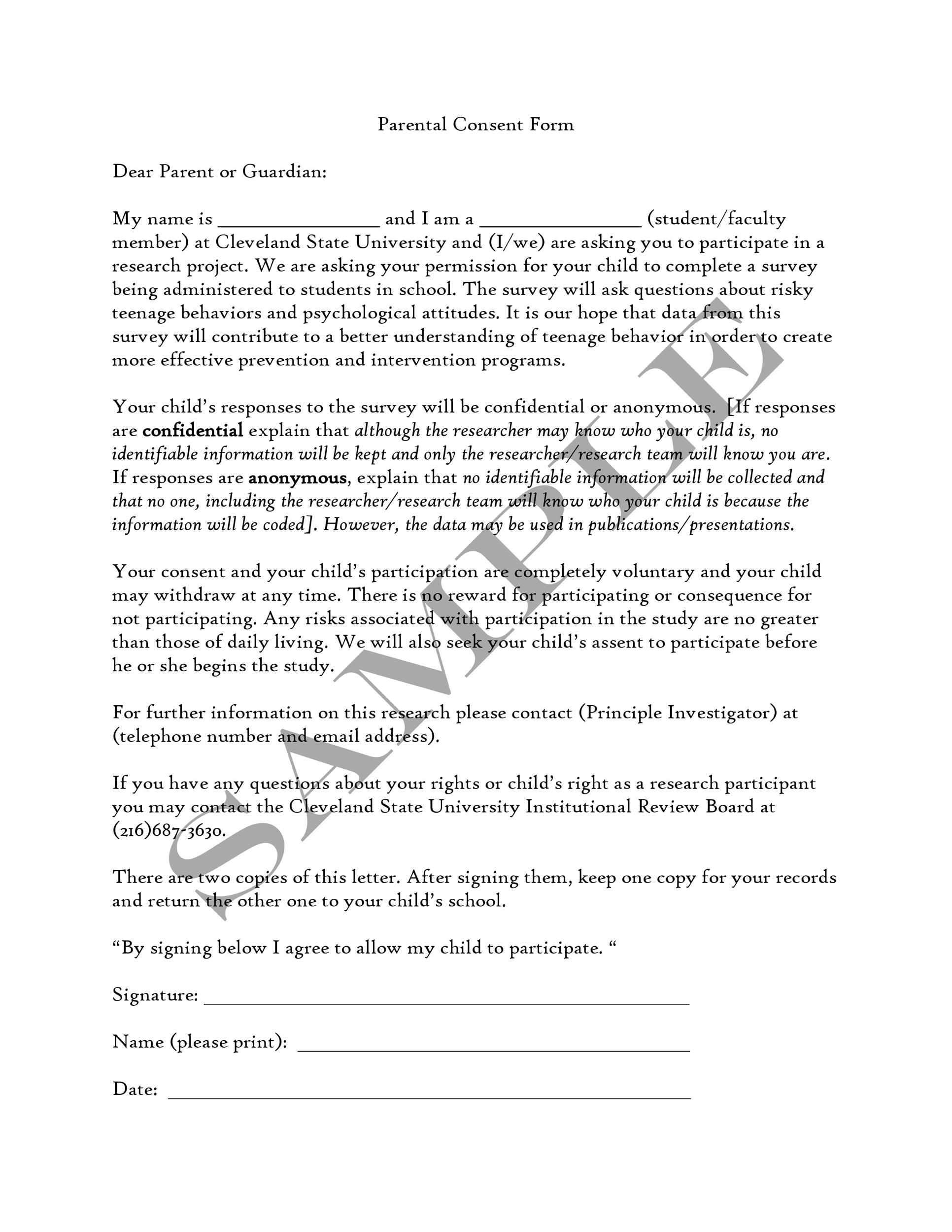 Parental Consent Letter For Us Visa from templatelab.com