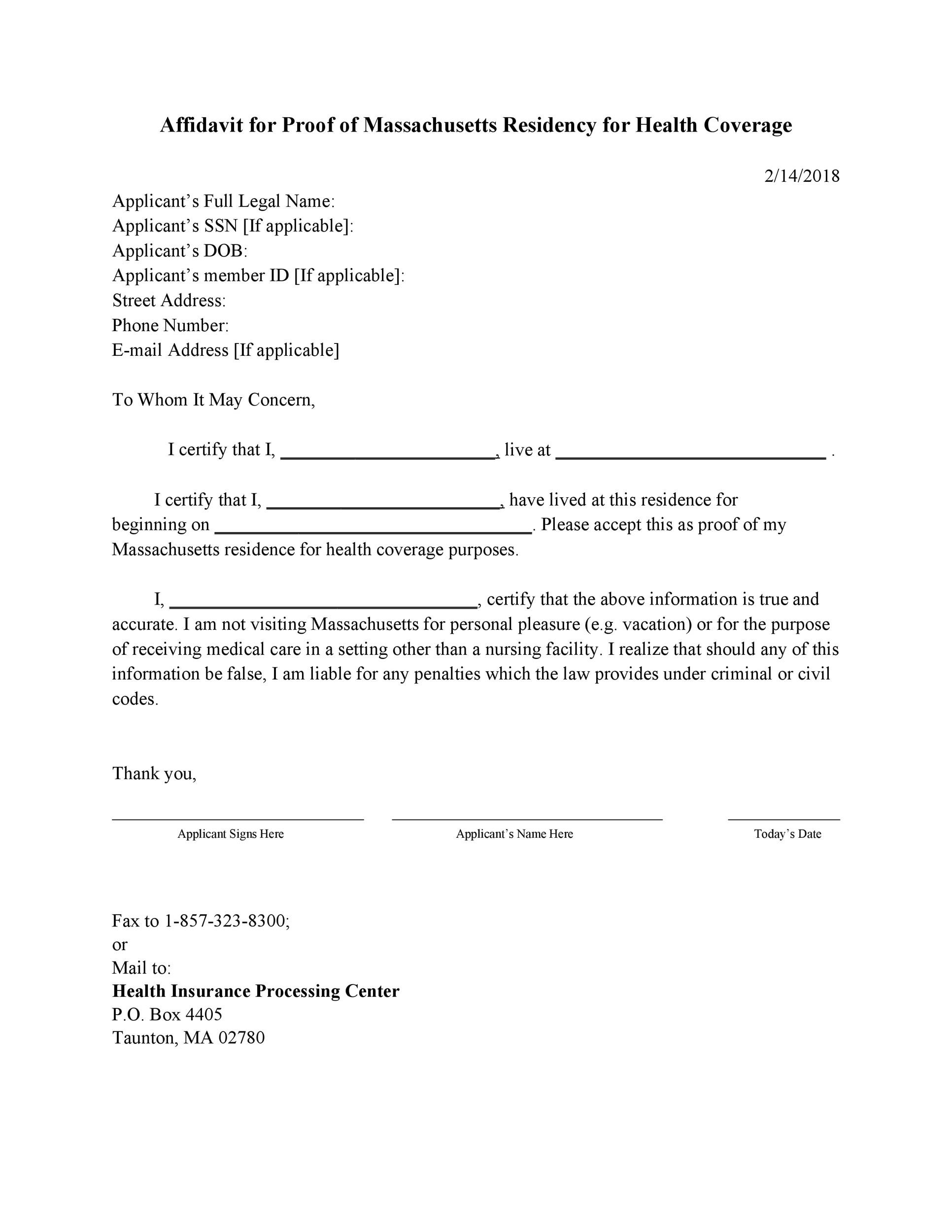 Sample Proof Of Residency Letter From Landlord from templatelab.com