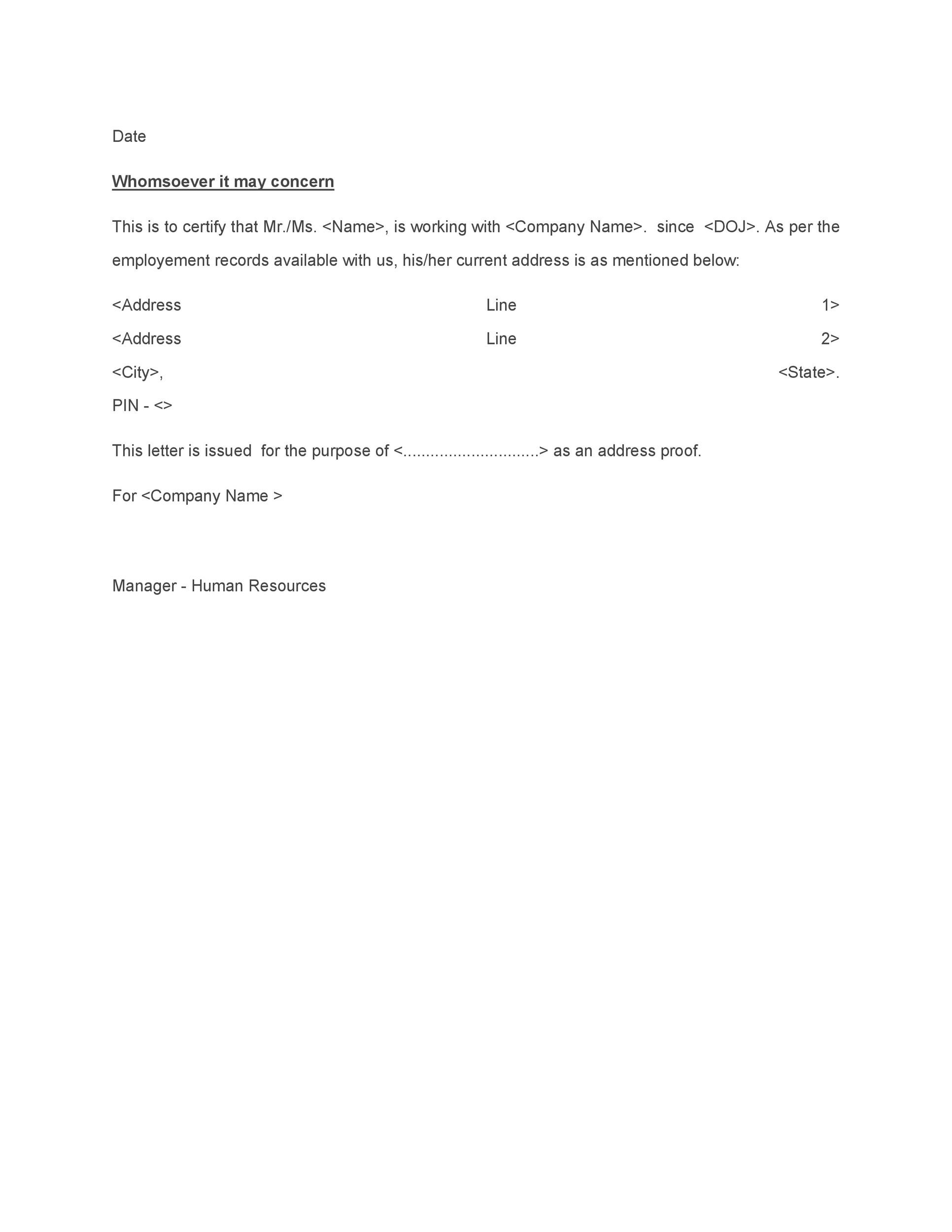 Landlord Letter To Tenant Proof Of Residence from templatelab.com
