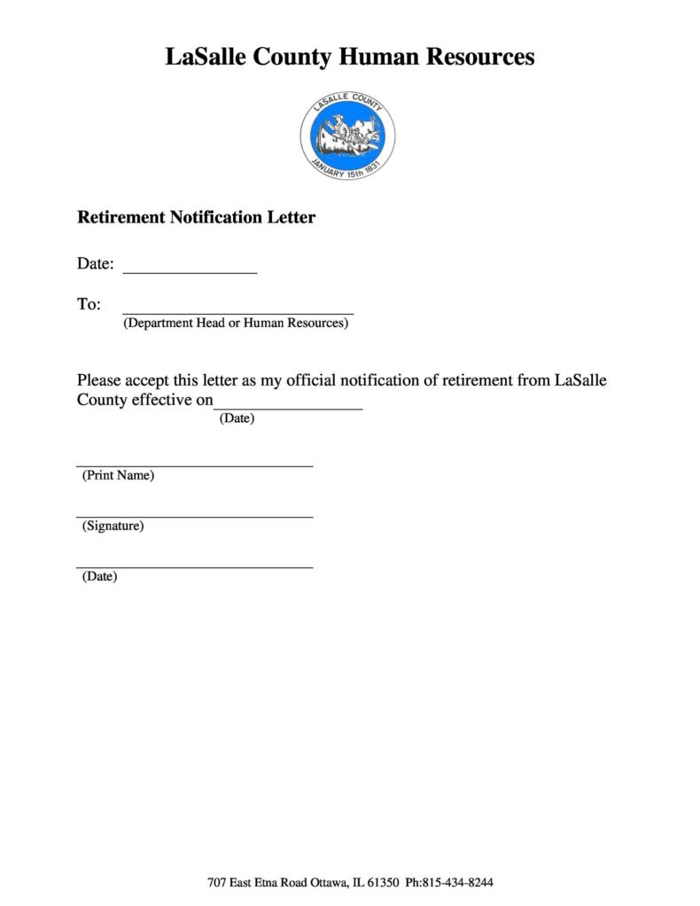 38 Professional Retirement Announcement Letters & Emails ᐅ TemplateLab