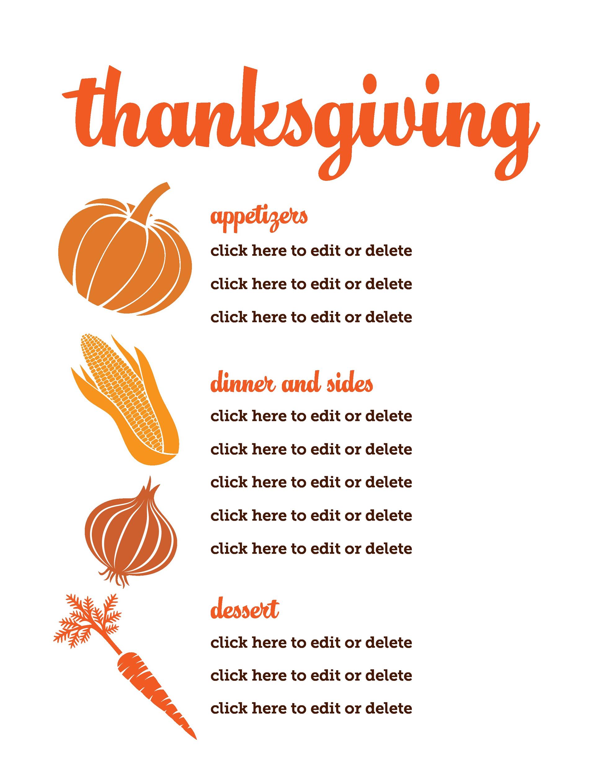 35 Awesome Thanksgiving Menu Templates ᐅ TemplateLab