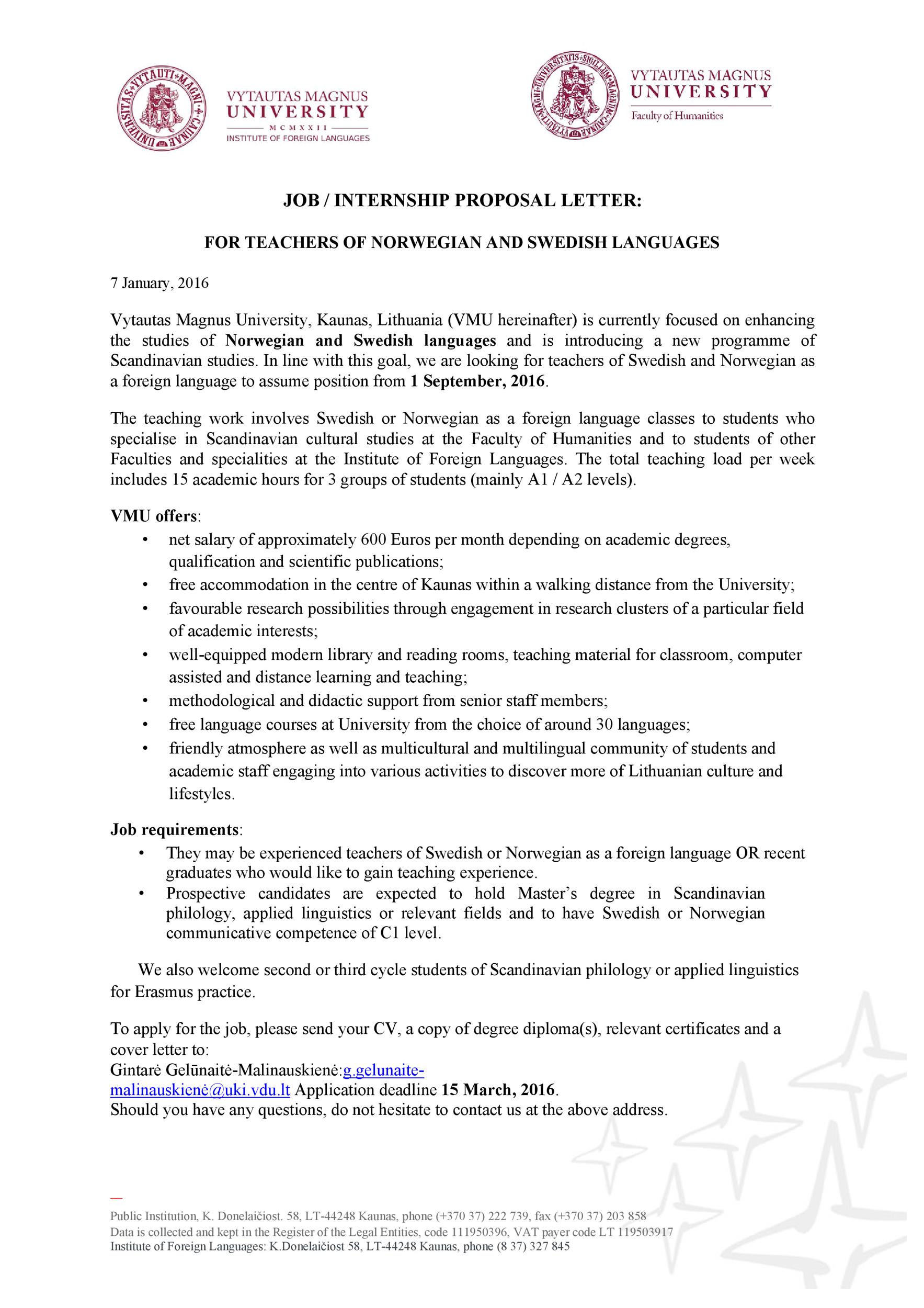 Hiring Proposal Template