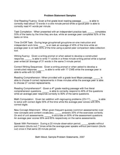 50 Printable Problem Statement Templates (MS Word) ᐅ TemplateLab