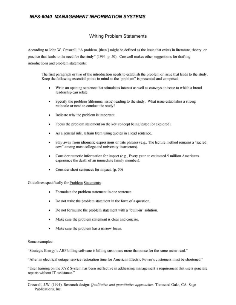 50 Printable Problem Statement Templates (MS Word) ᐅ TemplateLab