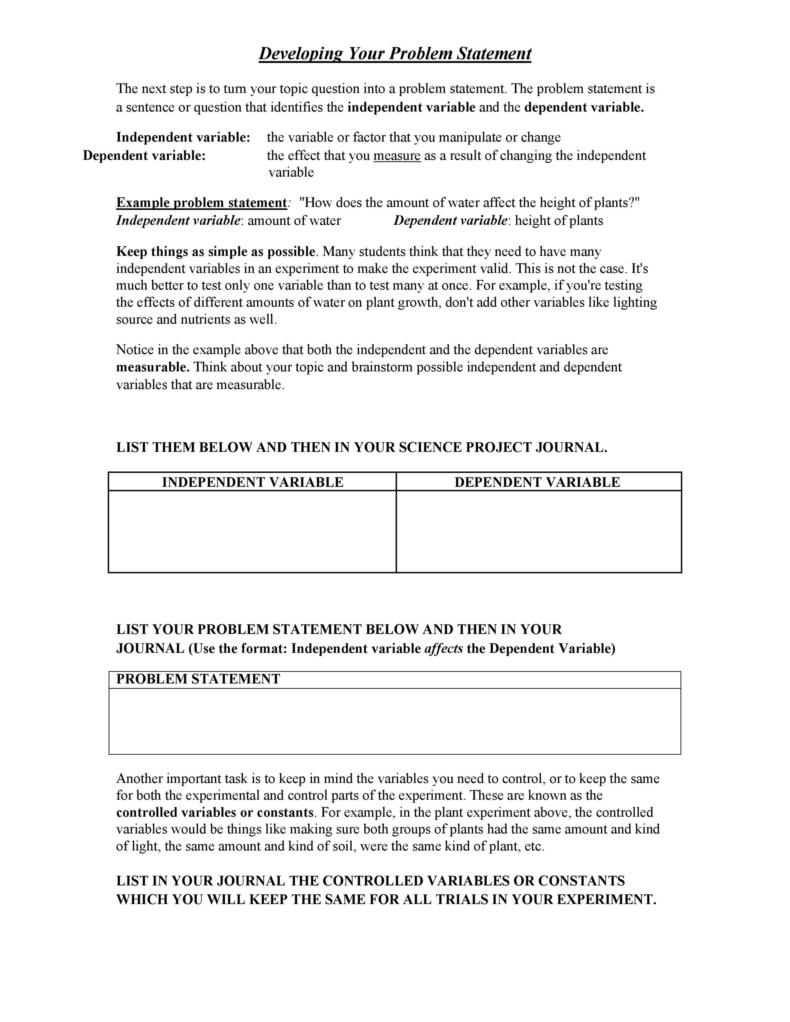 50 Printable Problem Statement Templates (MS Word) ᐅ TemplateLab
