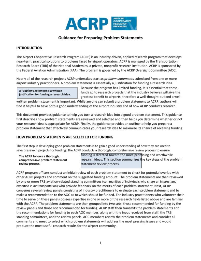 50 Printable Problem Statement Templates (MS Word) ᐅ TemplateLab