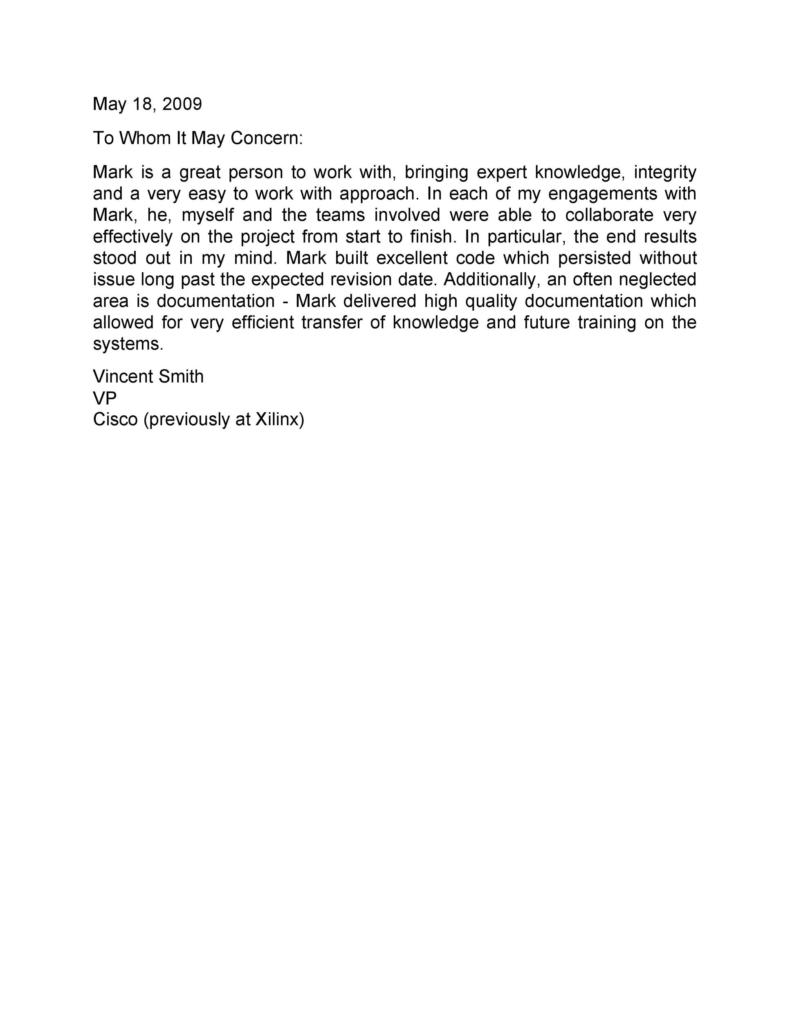 50 Best Recommendation Letters For Employee From Manager