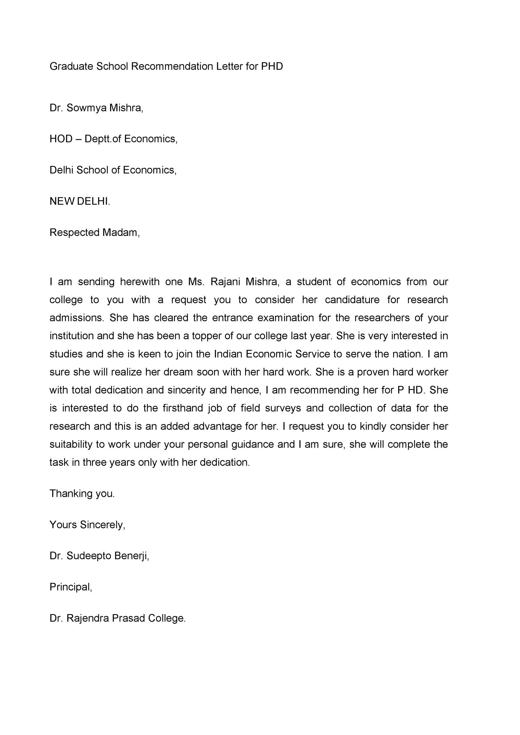 Recommendation Letter For Student Scholarship From Teacher For Your 