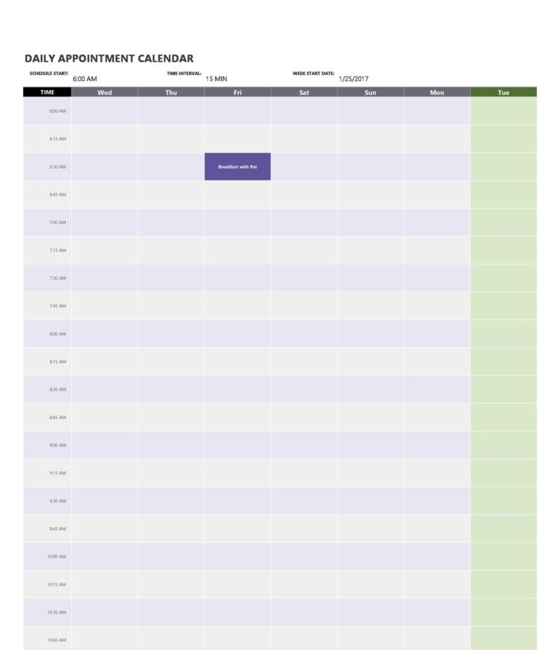 50 Printable Appointment Schedule Templates Appointment Calendars 50 Printable Appointment Schedule Templates Appointment Calendars