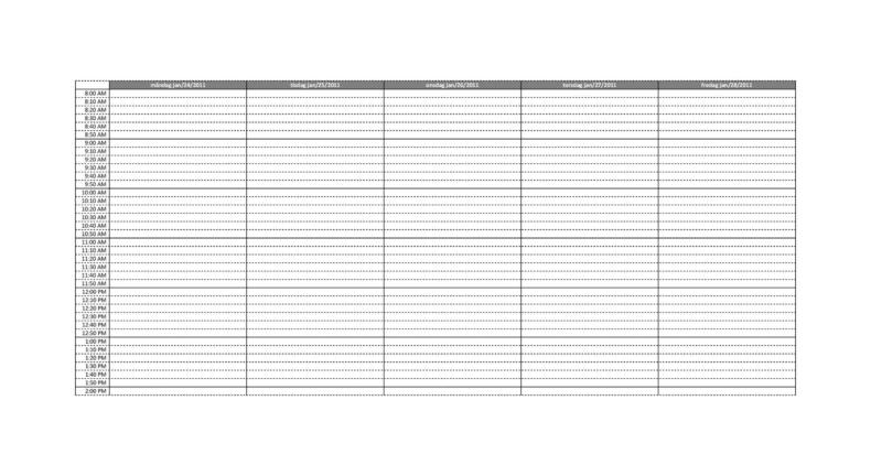 50+ Printable Appointment Schedule Templates [& Appointment Calendars]