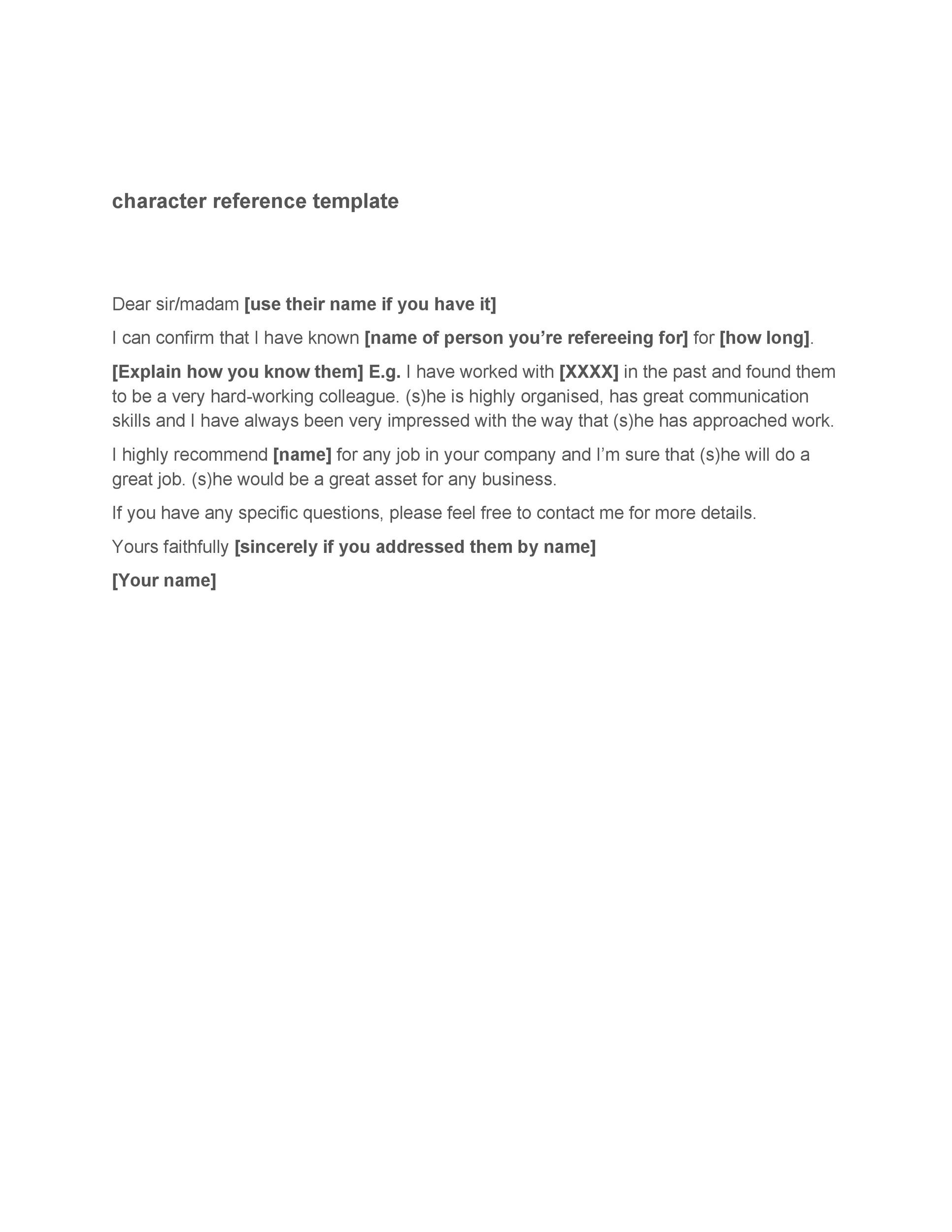 Character Letter For Court Template from templatelab.com