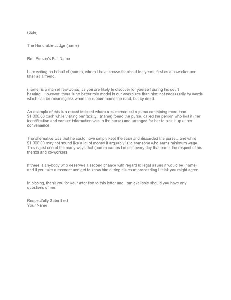 38 Free Character Witness Letters (Examples + Tips) ᐅ TemplateLab