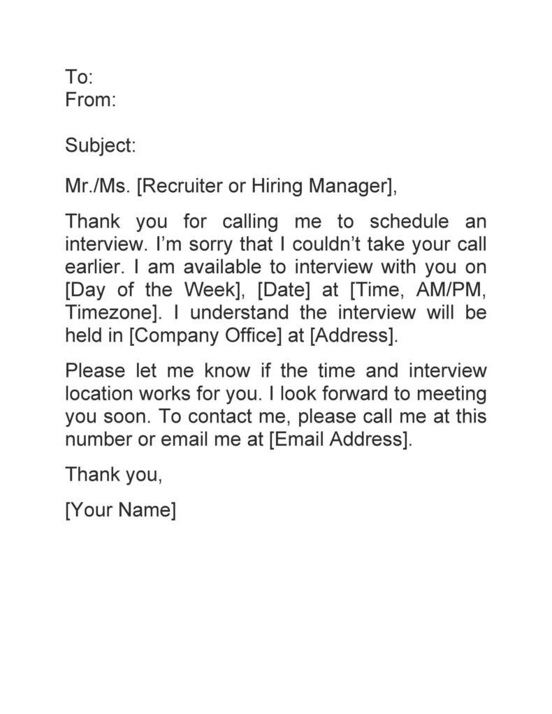 submitting interview assignment email to interviewer