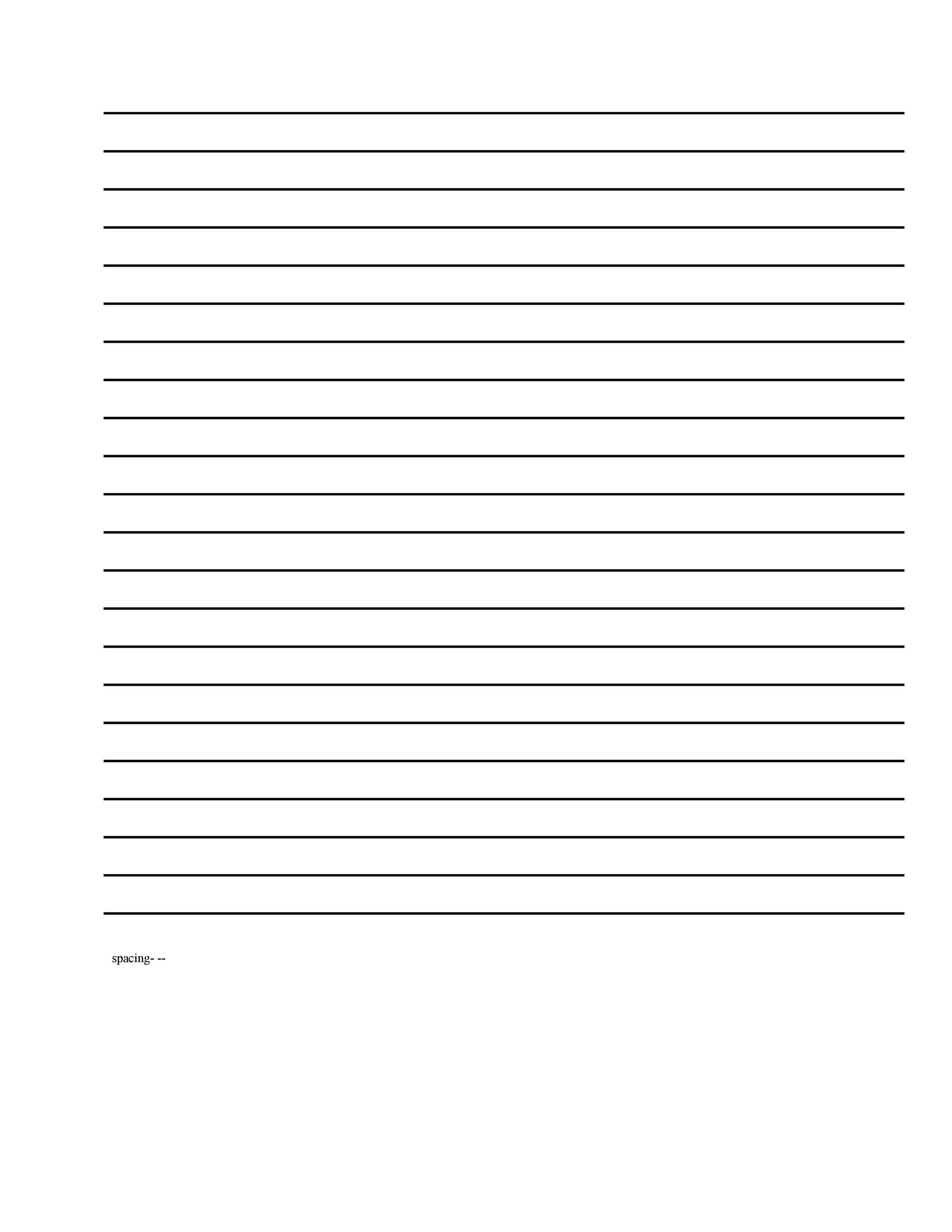 Lined Paper Template Word Pdf