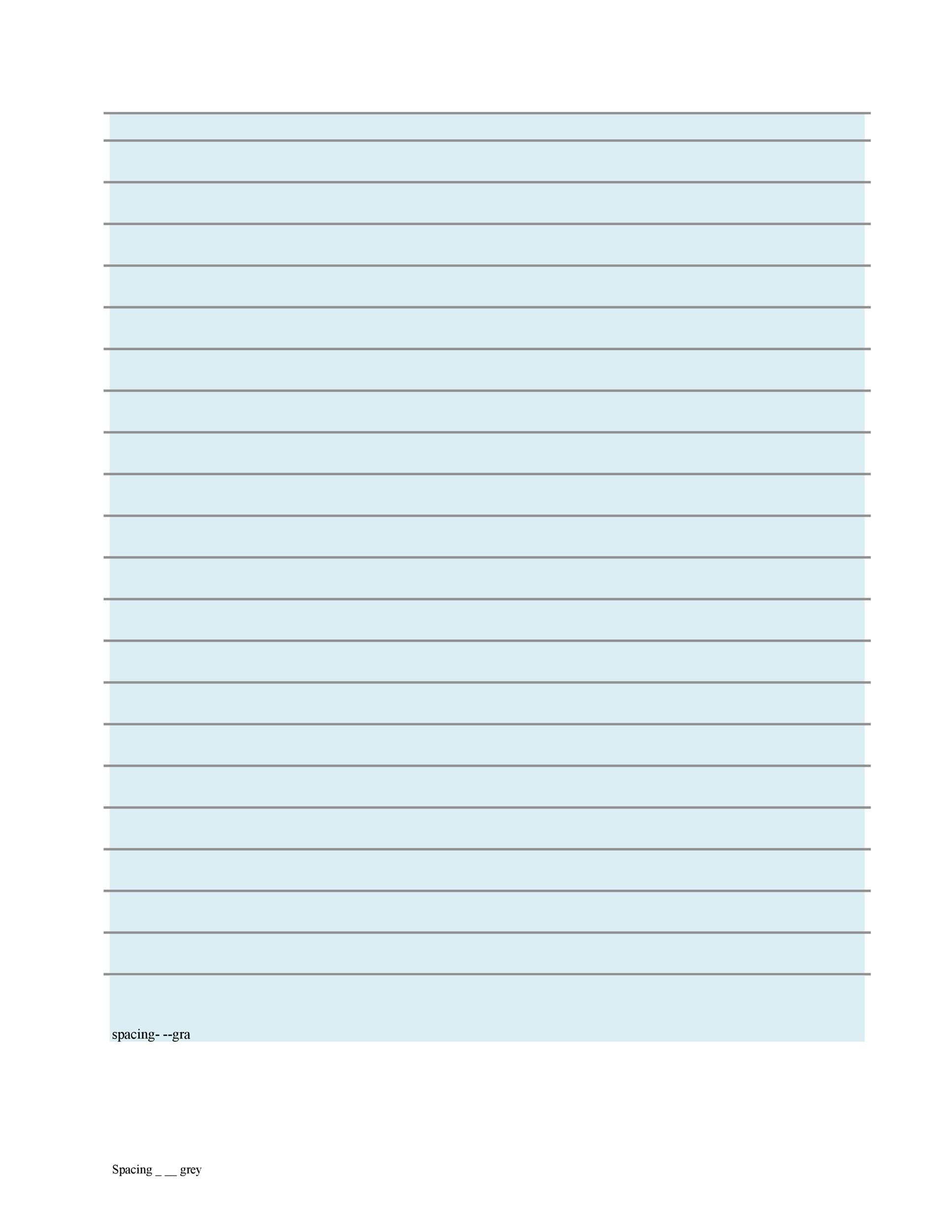 Free lined paper template 07