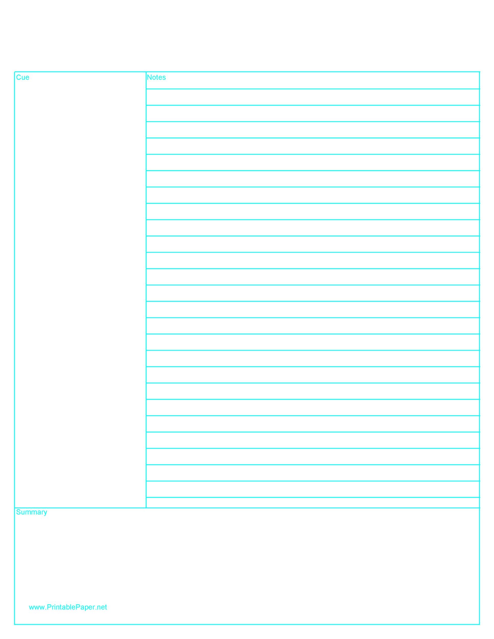 Free lined paper template 21
