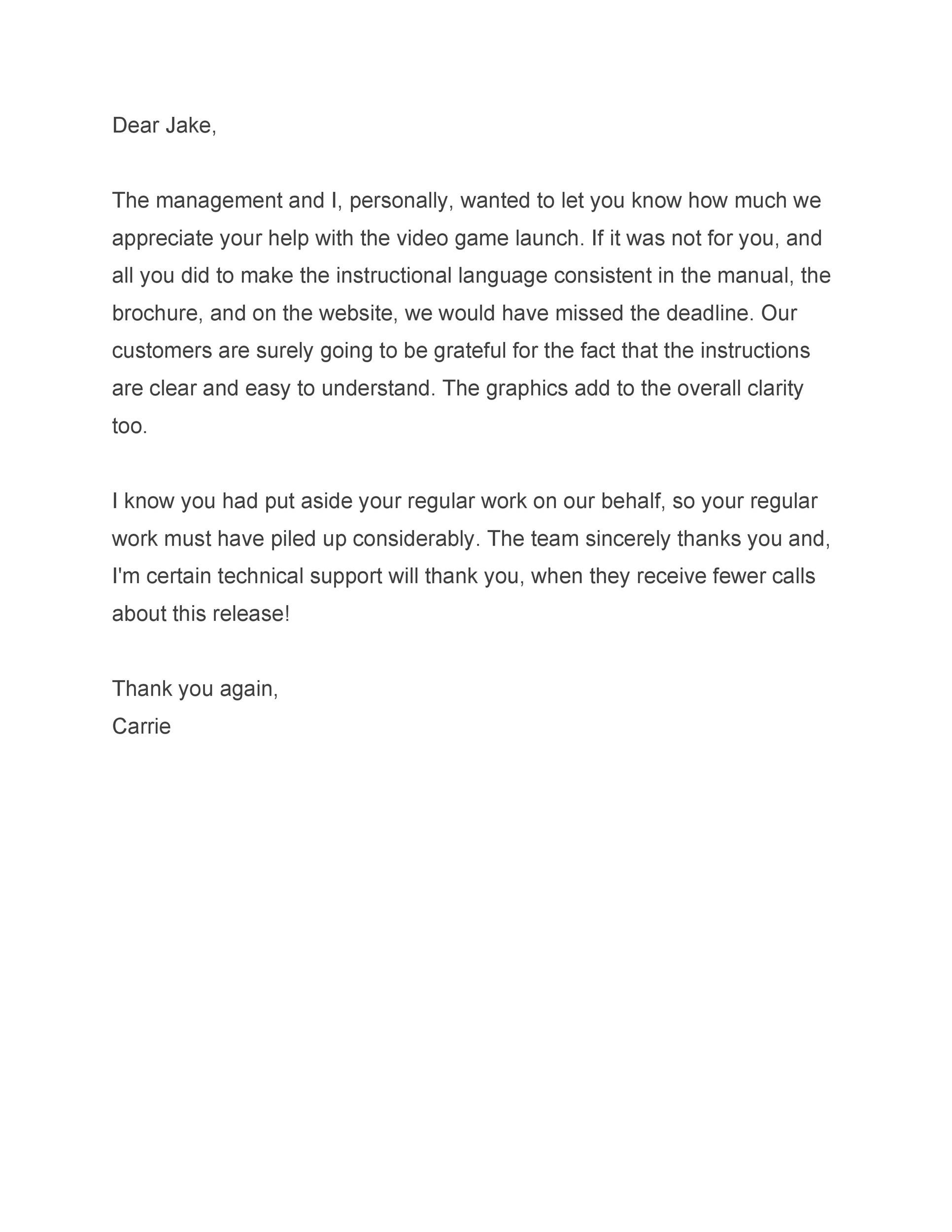 Free recognition letter 27