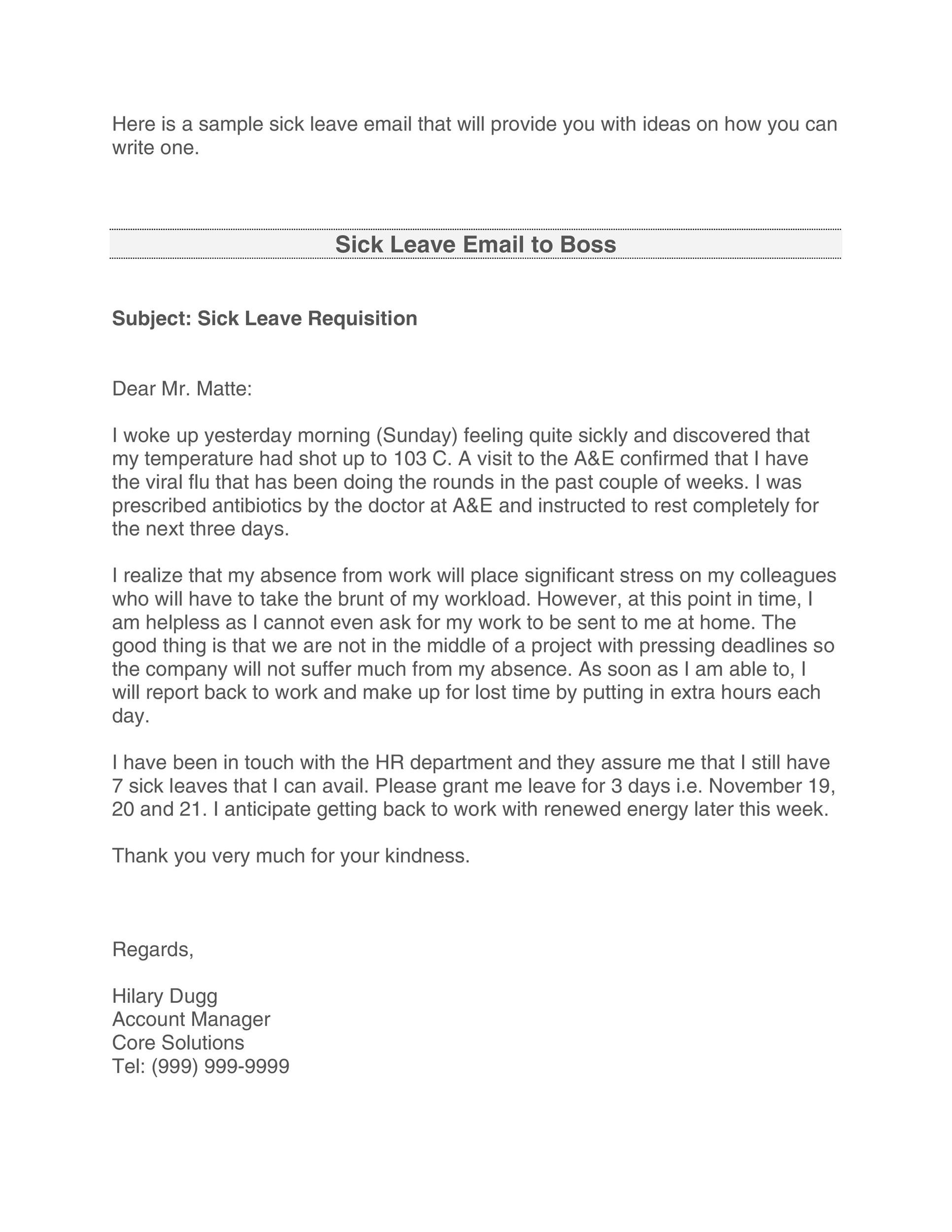 Free sick leave email 19