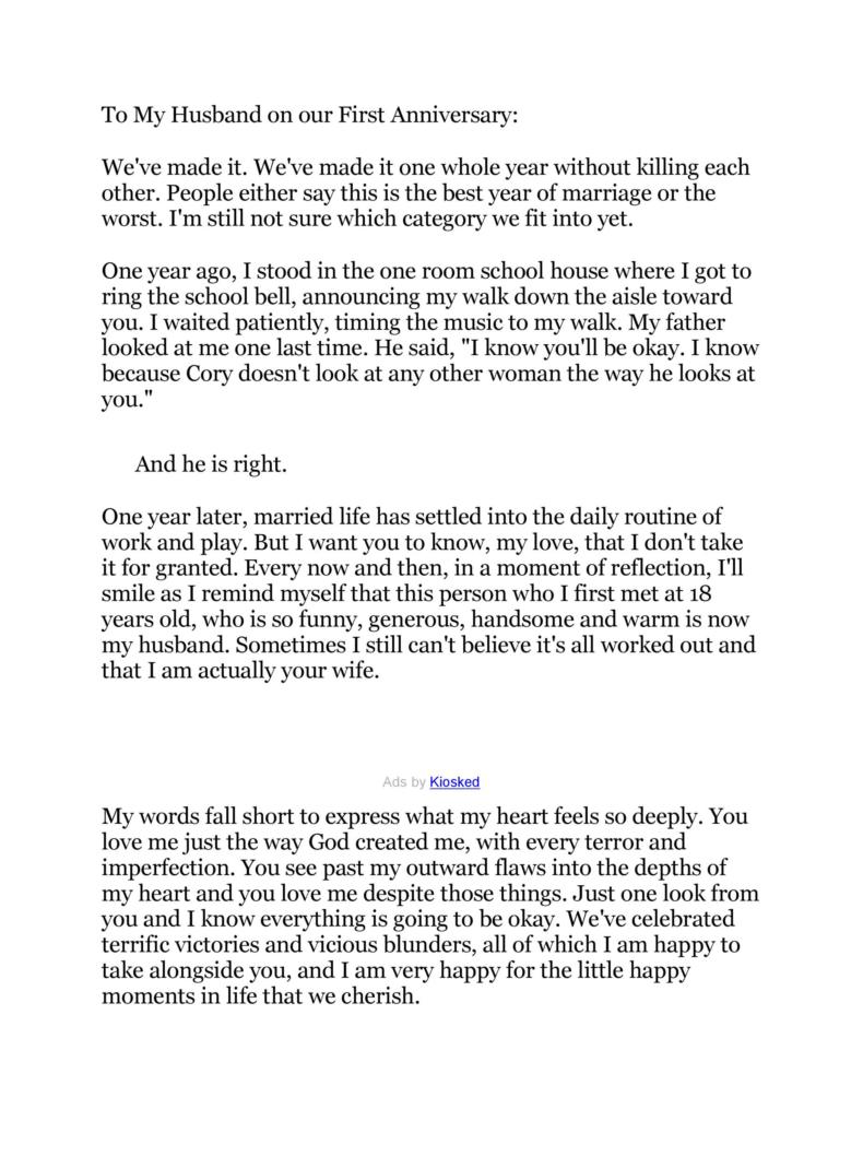 50 Romantic Anniversary Letters (for him or her) ᐅ TemplateLab