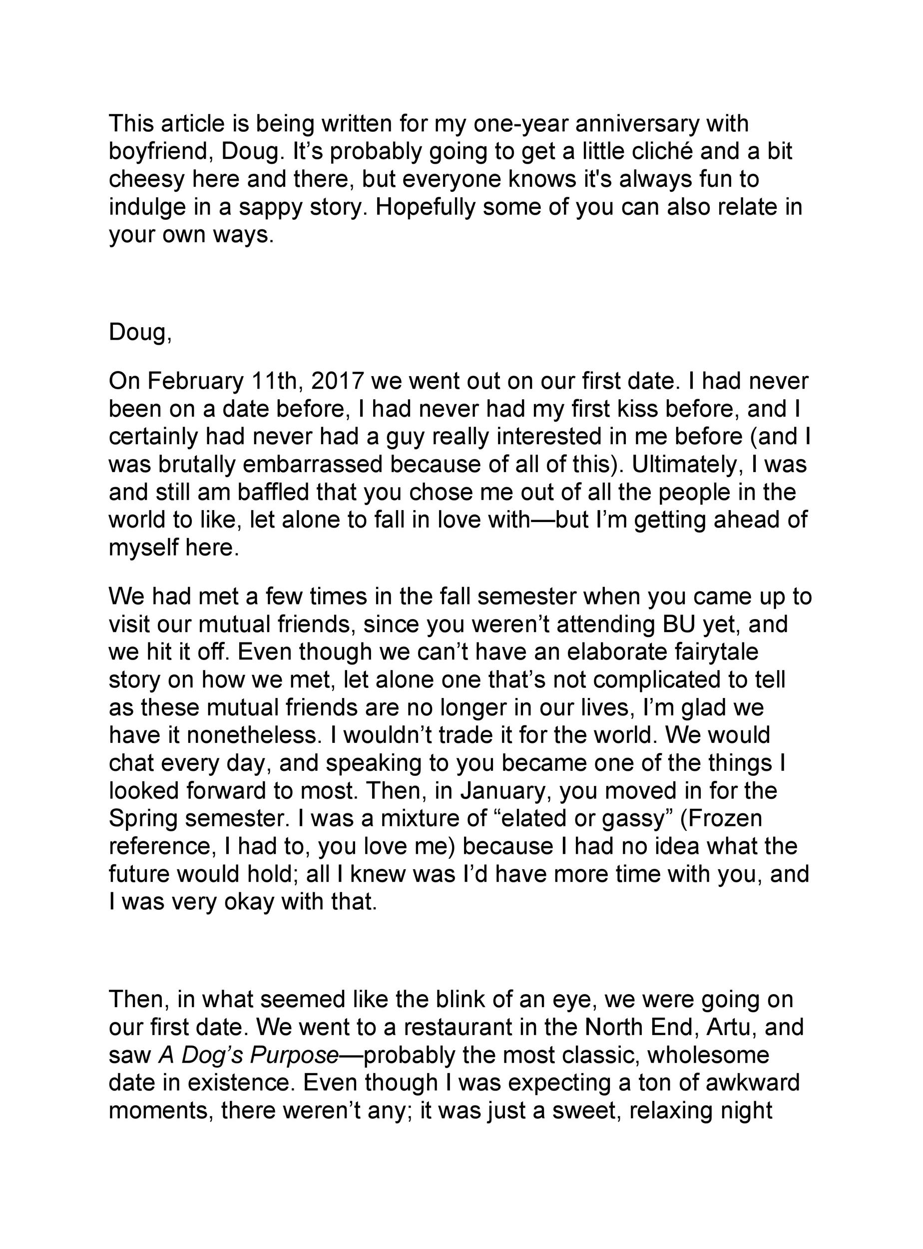 One Year Anniversary Letter To Girlfriend from templatelab.com