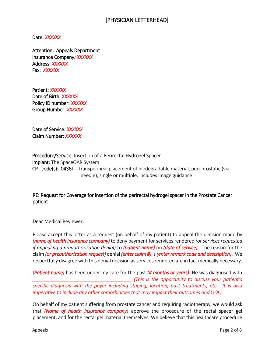 Free appeal letter 30