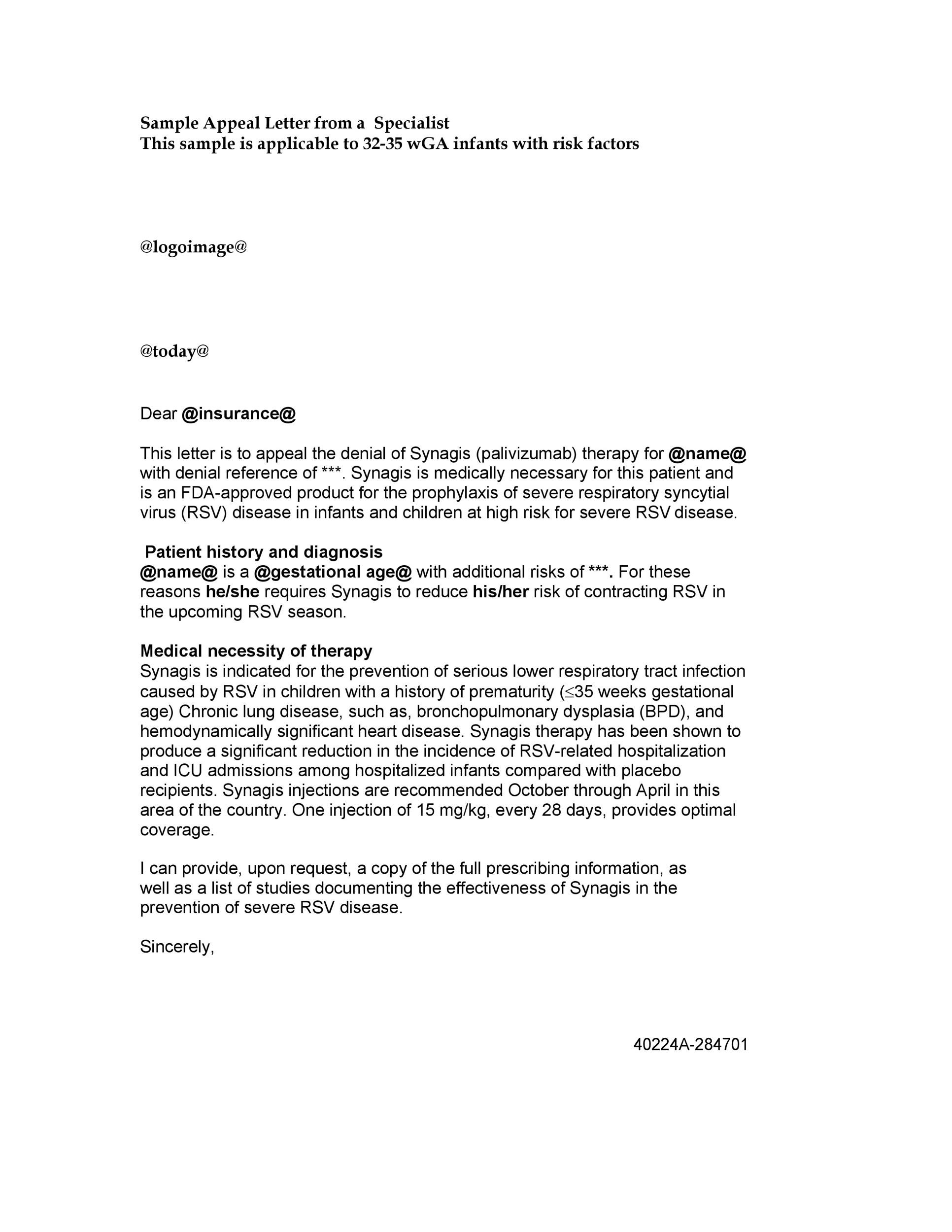 Example Of An Appeal Letter from templatelab.com