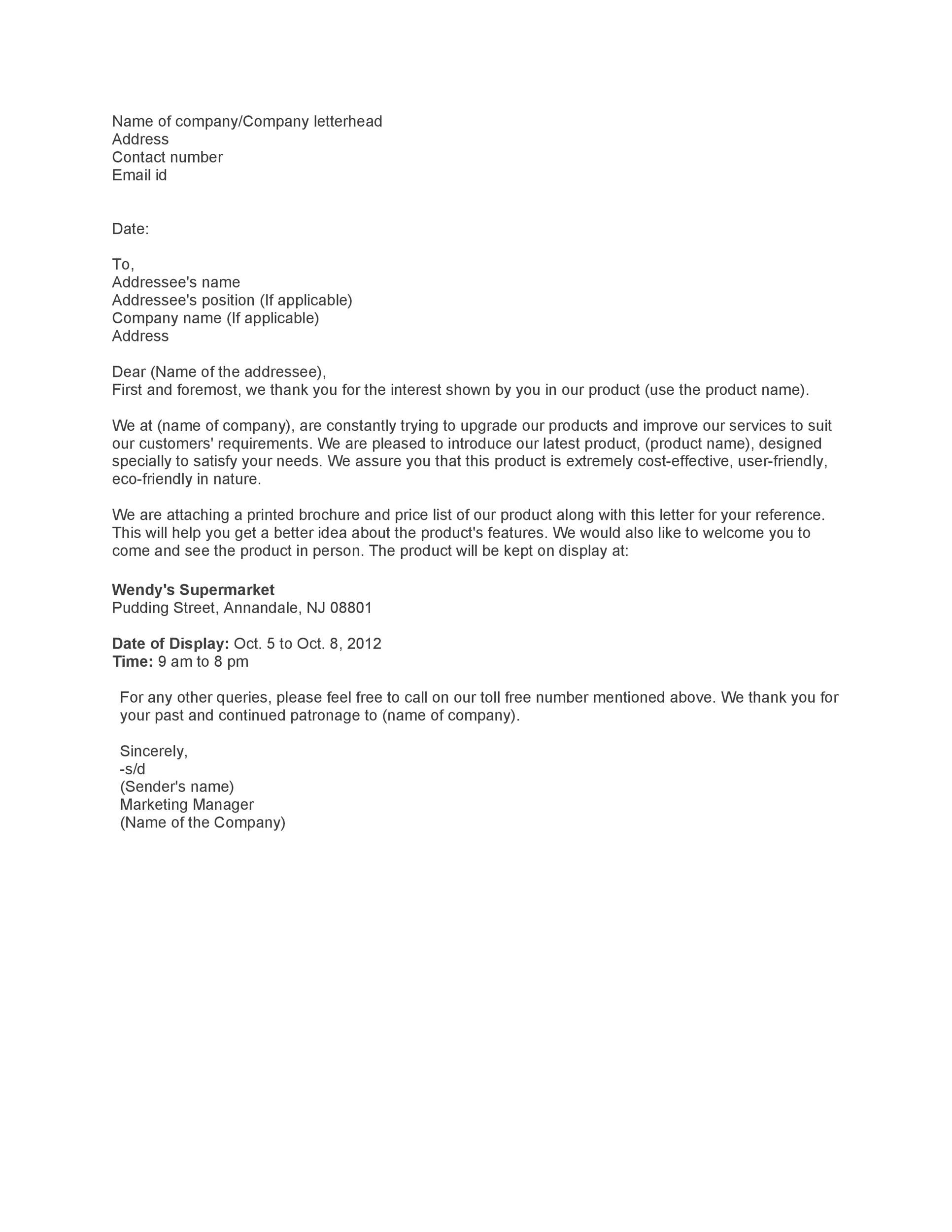 Free business introduction letter 05