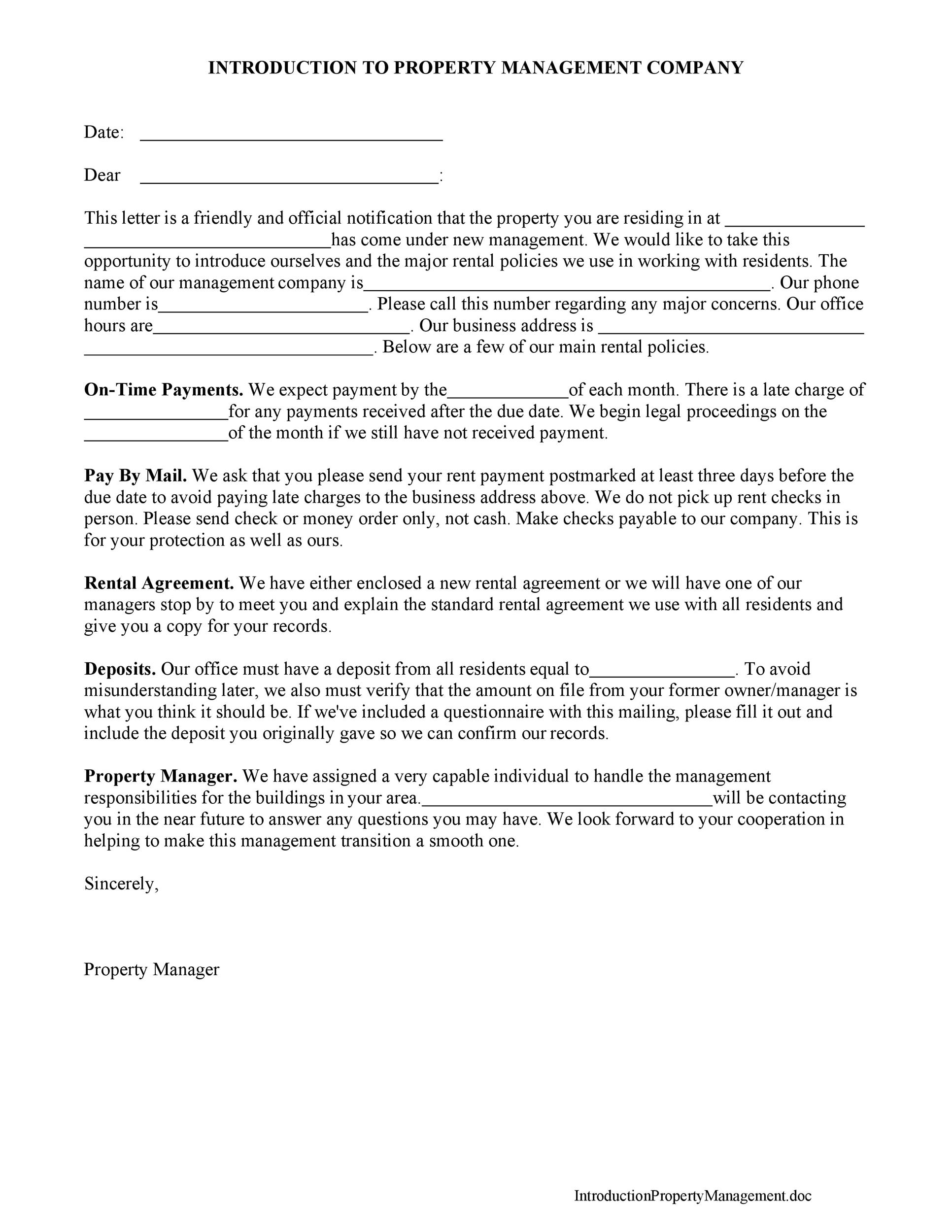 Free business introduction letter 16