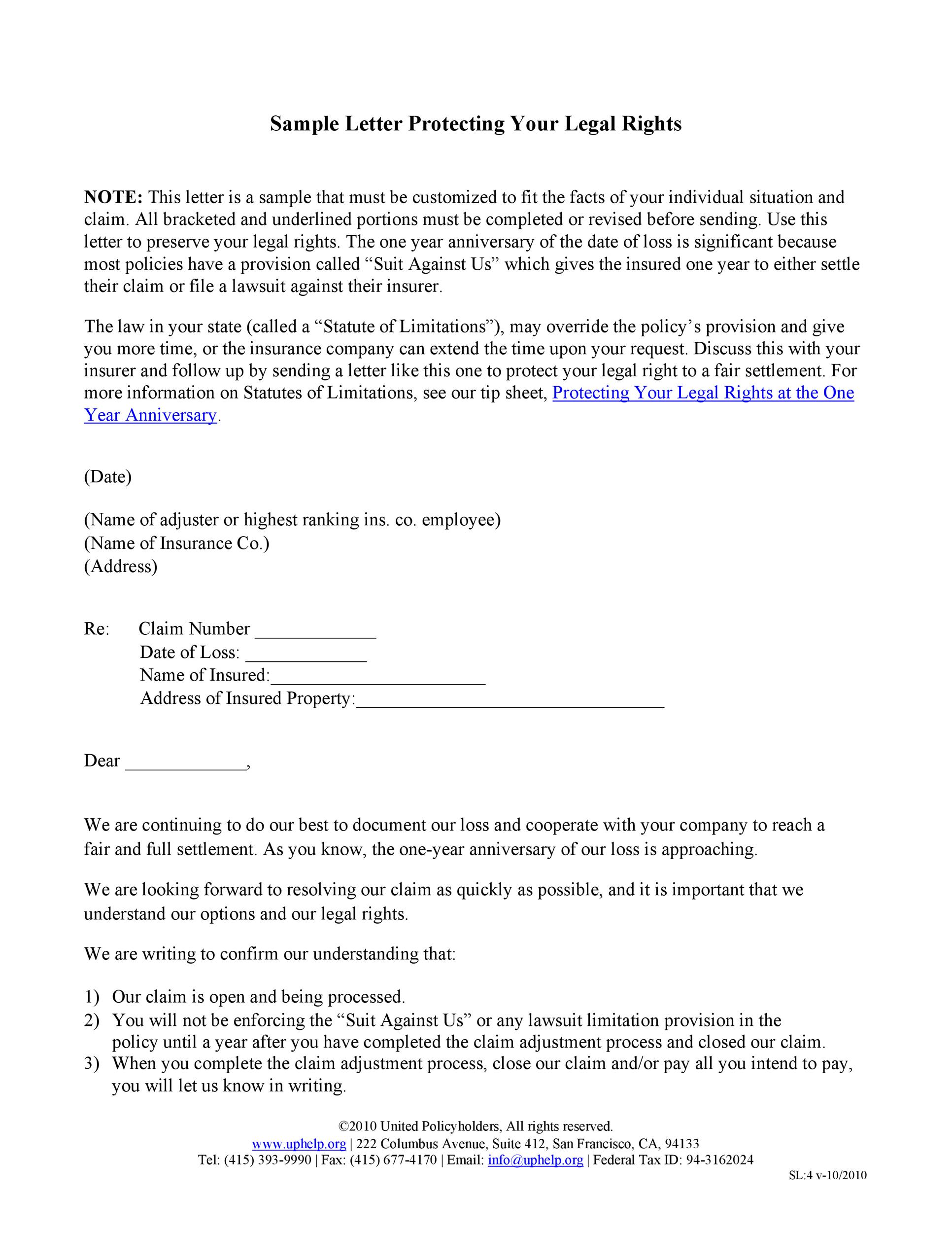 49 Free Claim Letter Examples How To Write A Claim Letter