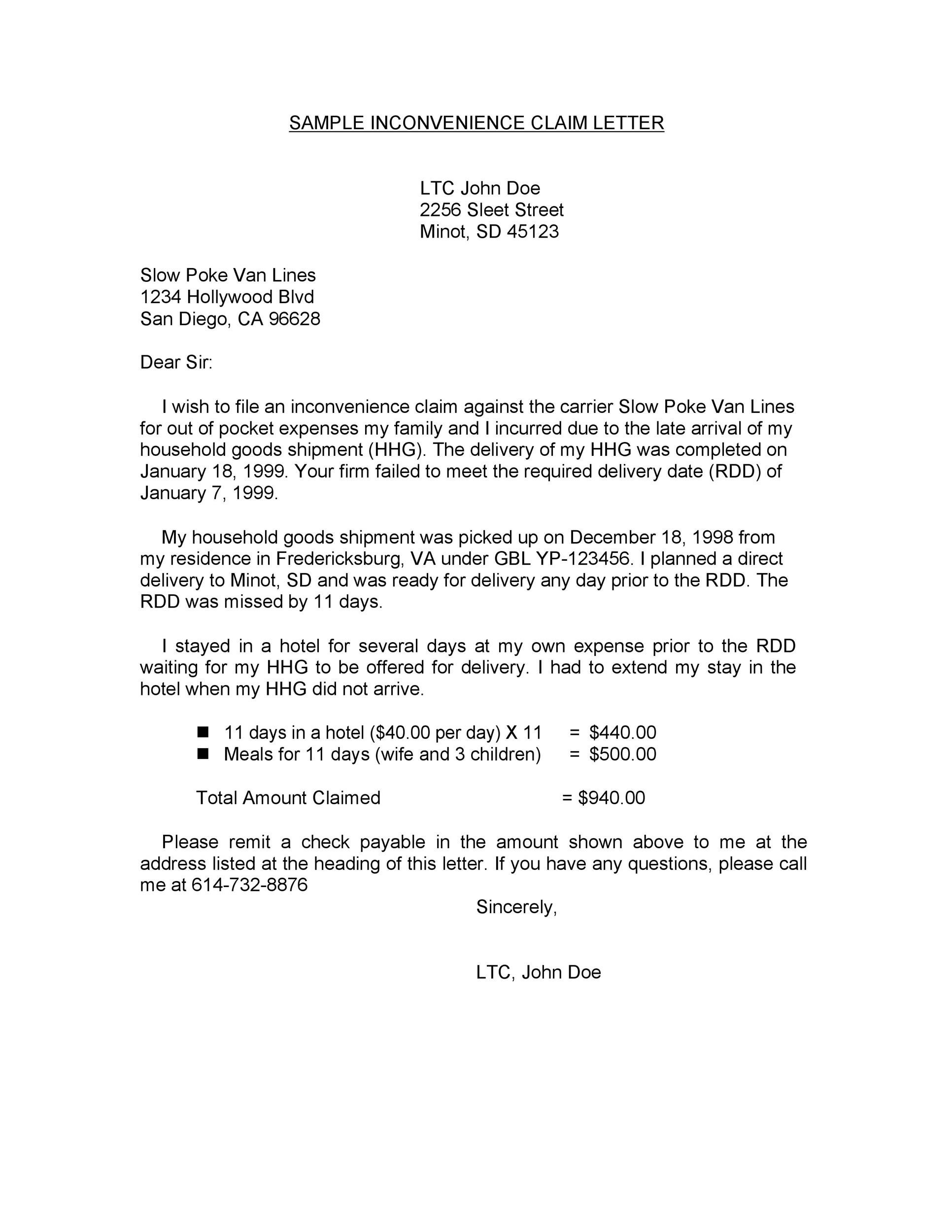 Bank Charges Refund Letter Template